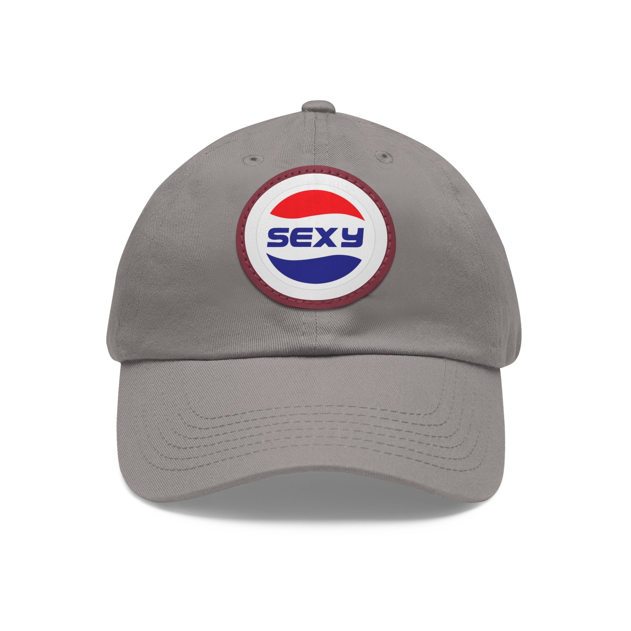 Trendy Dad Hat with 'Sexy' Leather Patch - Cool Casual Cap for Everyday Style