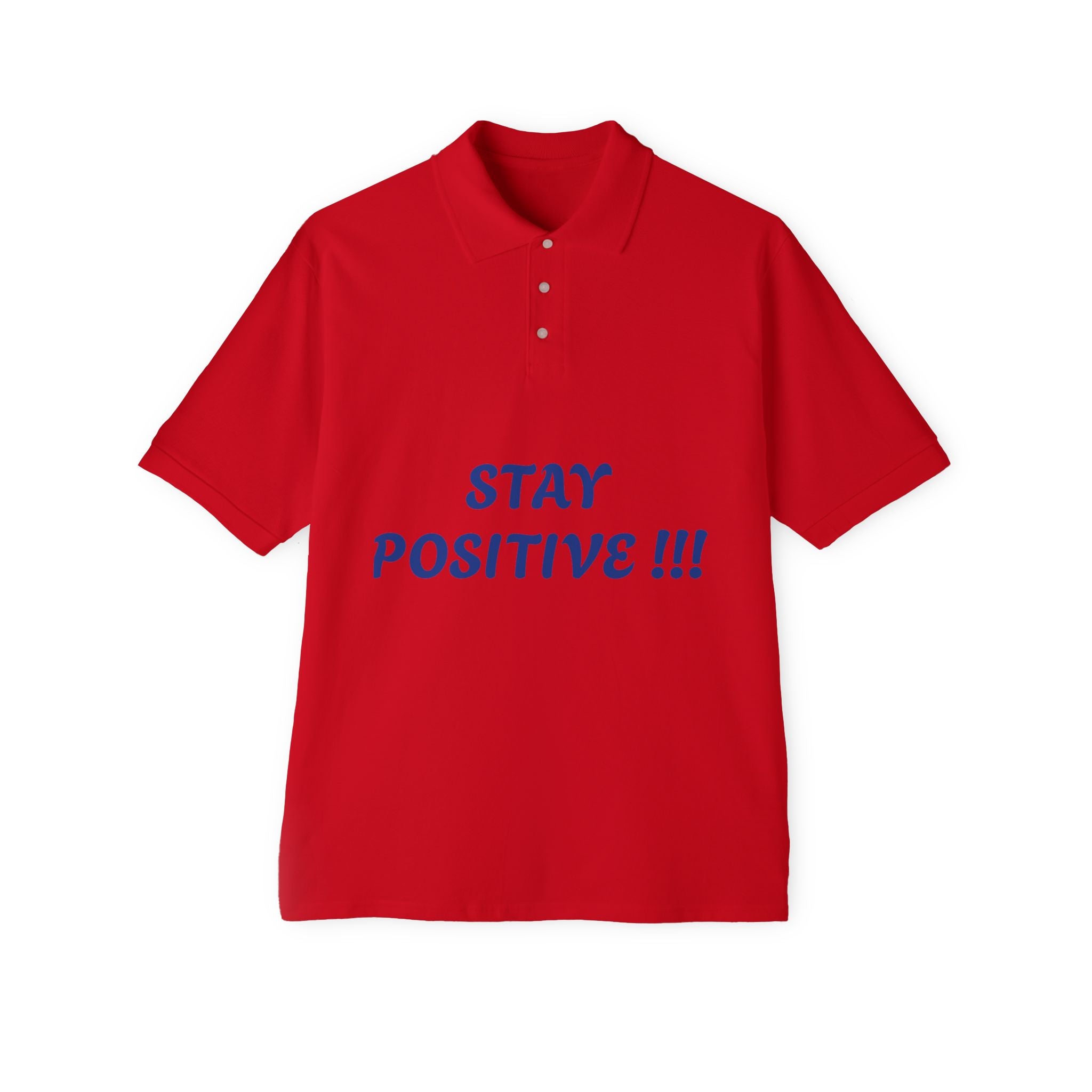 Men's Positive Vibes Polo - Stay Positive Tee for Everyday Comfort