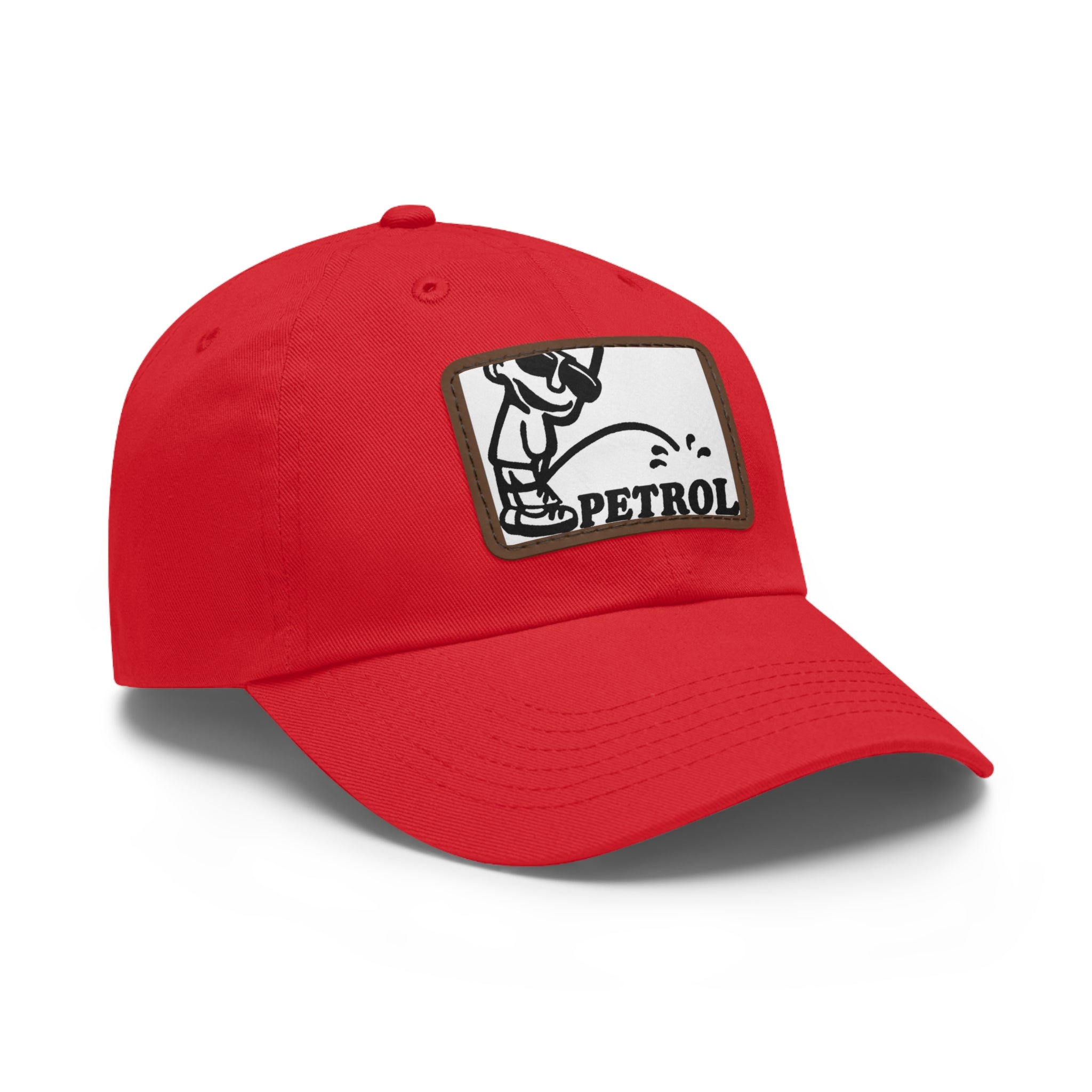 Fun Petrol Dad Hat with Leather Patch - Casual Style for Car Lovers