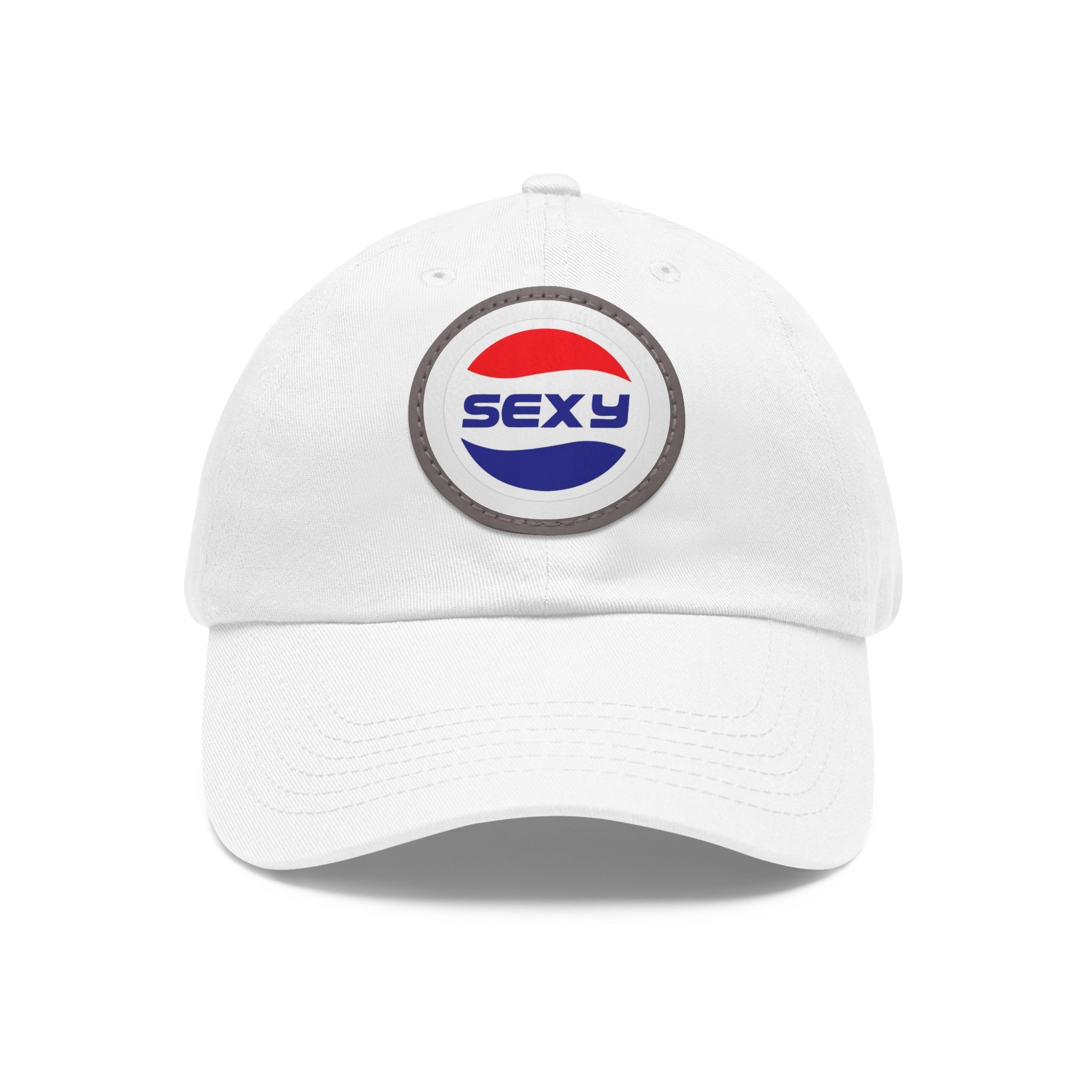 Trendy Dad Hat with 'Sexy' Leather Patch - Cool Casual Cap for Everyday Style
