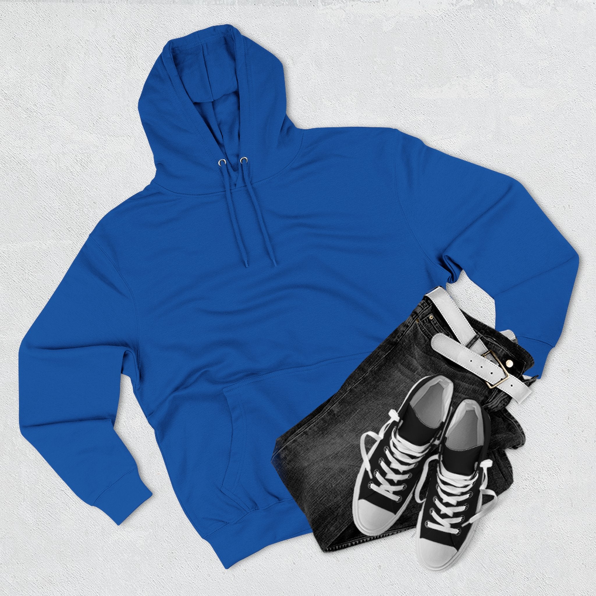 Premium Three-Panel Fleece Hoodie - Comfortable & Stylish Casual Wear