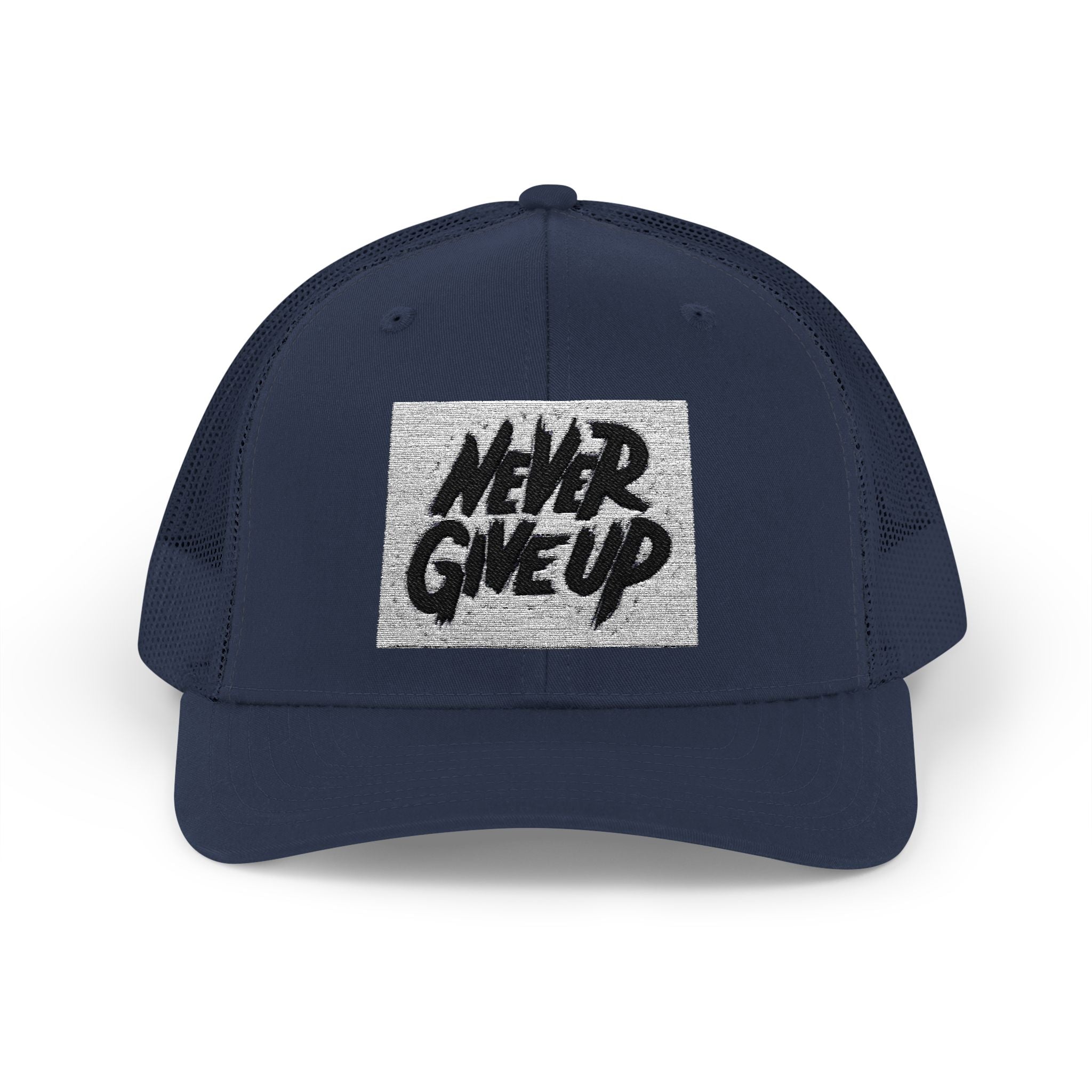Never Give Up Snapback Trucker Cap - Motivational Hat for Everyday Inspiration