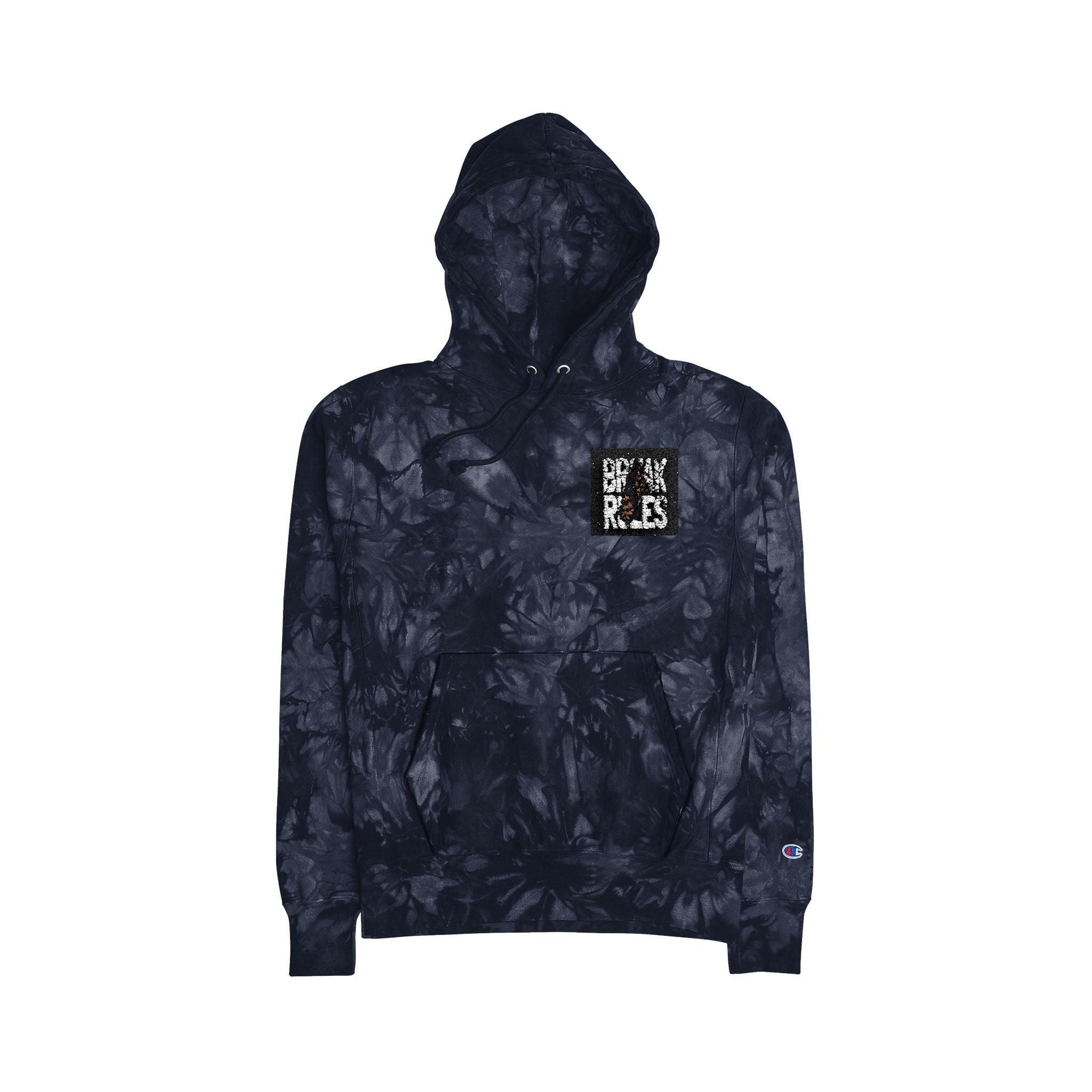 Unisex Tie-Dye Hoodie with Embroidery - Trendy and Cozy