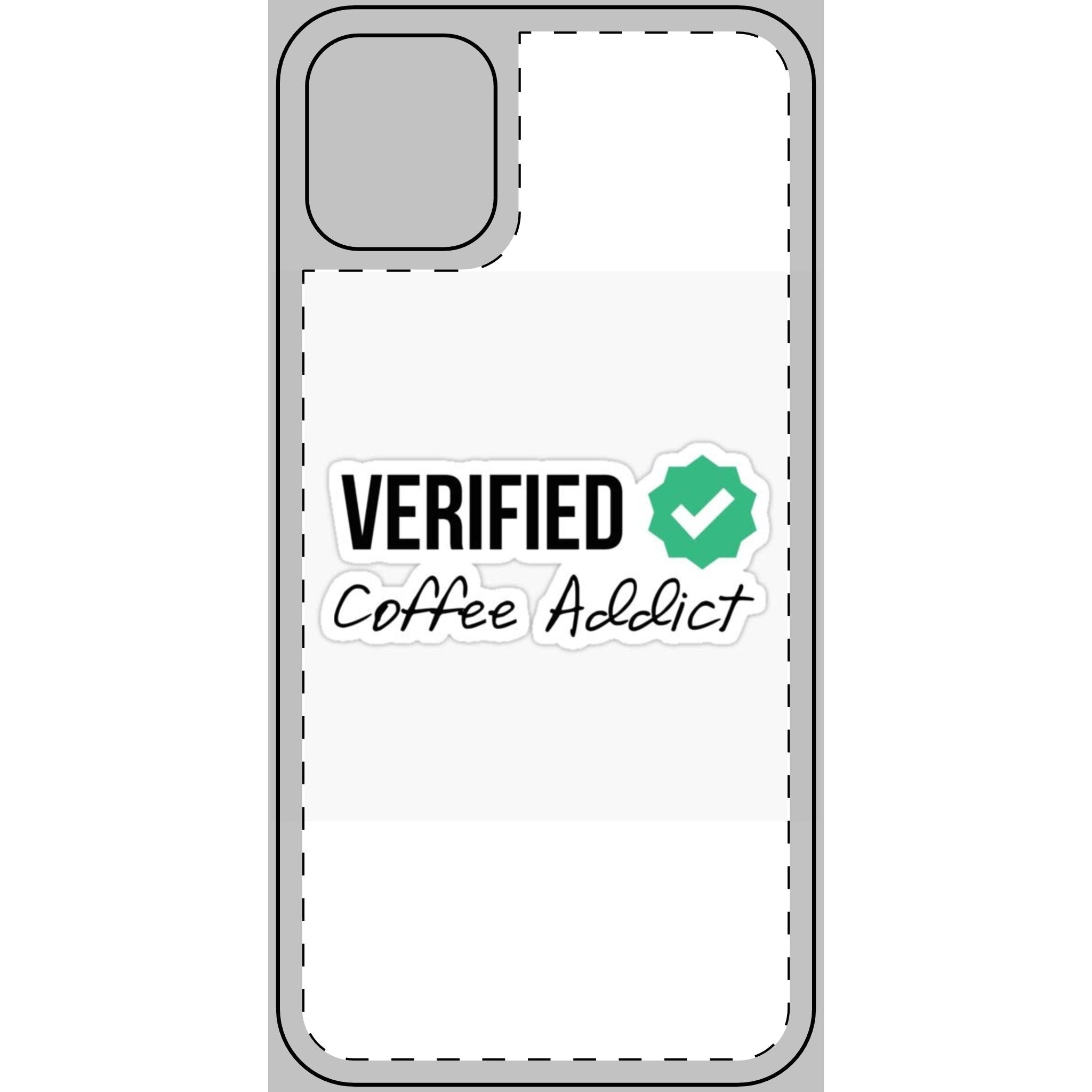 Verified Coffee Addict Phone Skin - Stylish Protection for Coffee Lovers