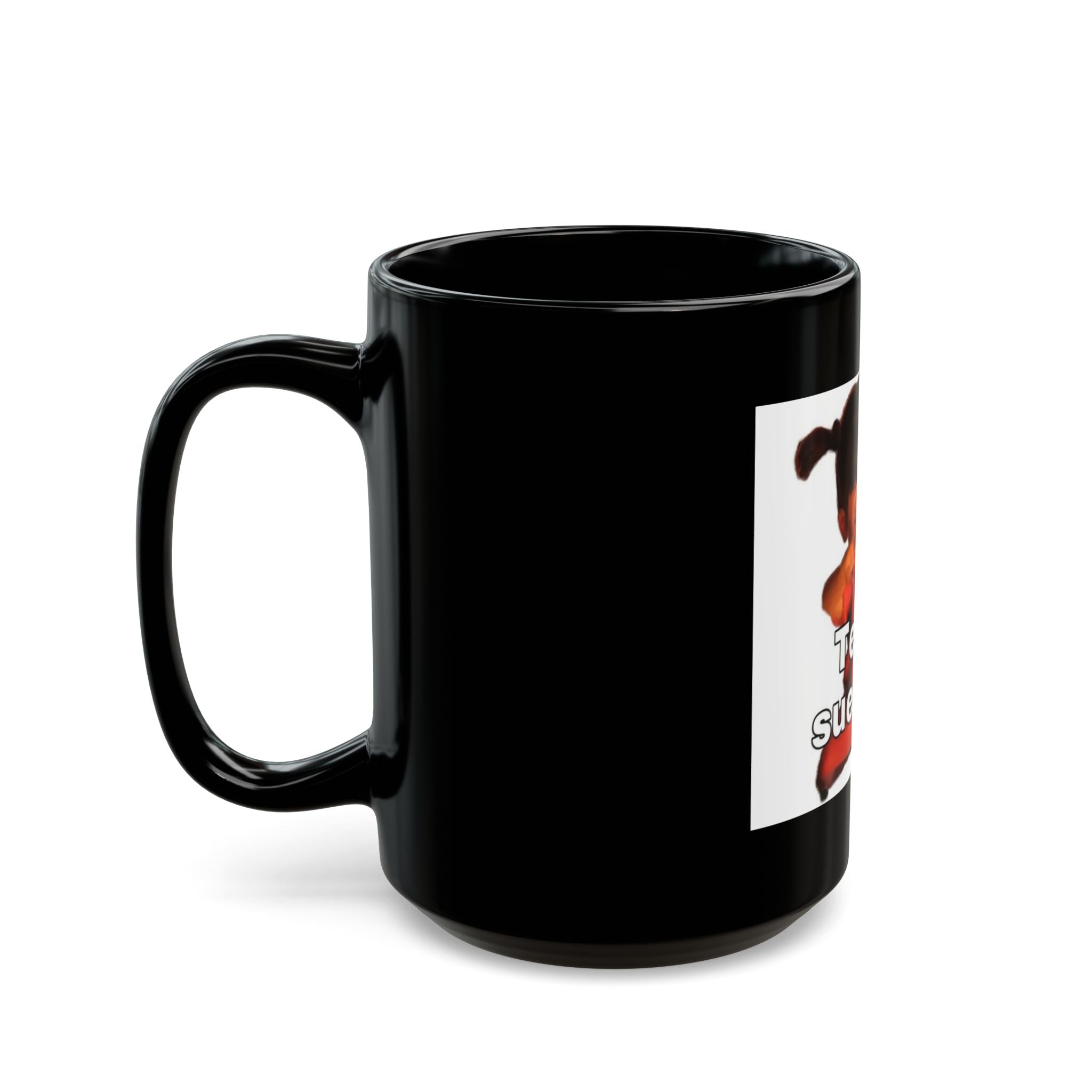 Ten sueño Black Mug - Fun Coffee Cup for Kids & Adults, 11oz & 15oz