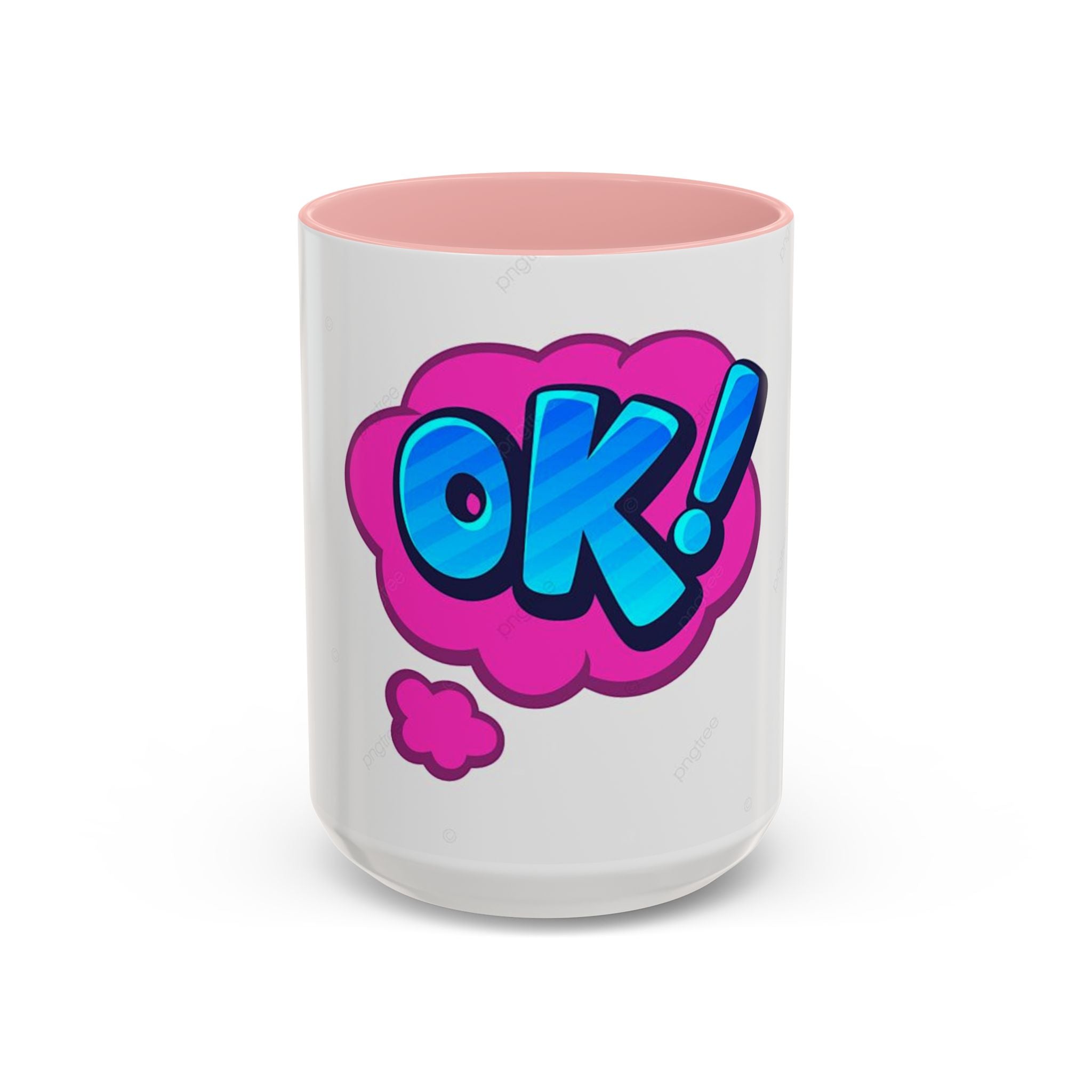 Colorful OK! Accent Coffee Mug - Fun and Inspirational Drinkware