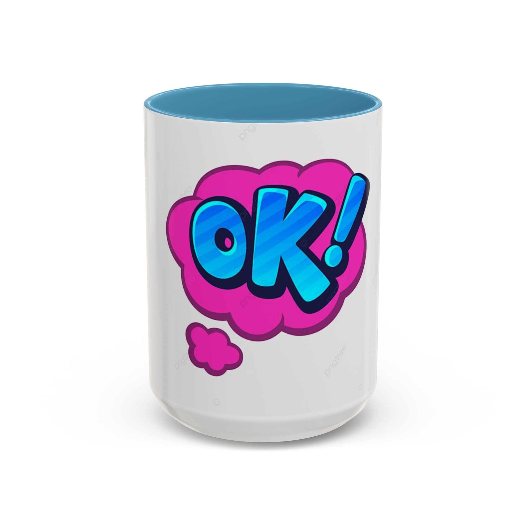 Colorful OK! Accent Coffee Mug - Fun and Inspirational Drinkware