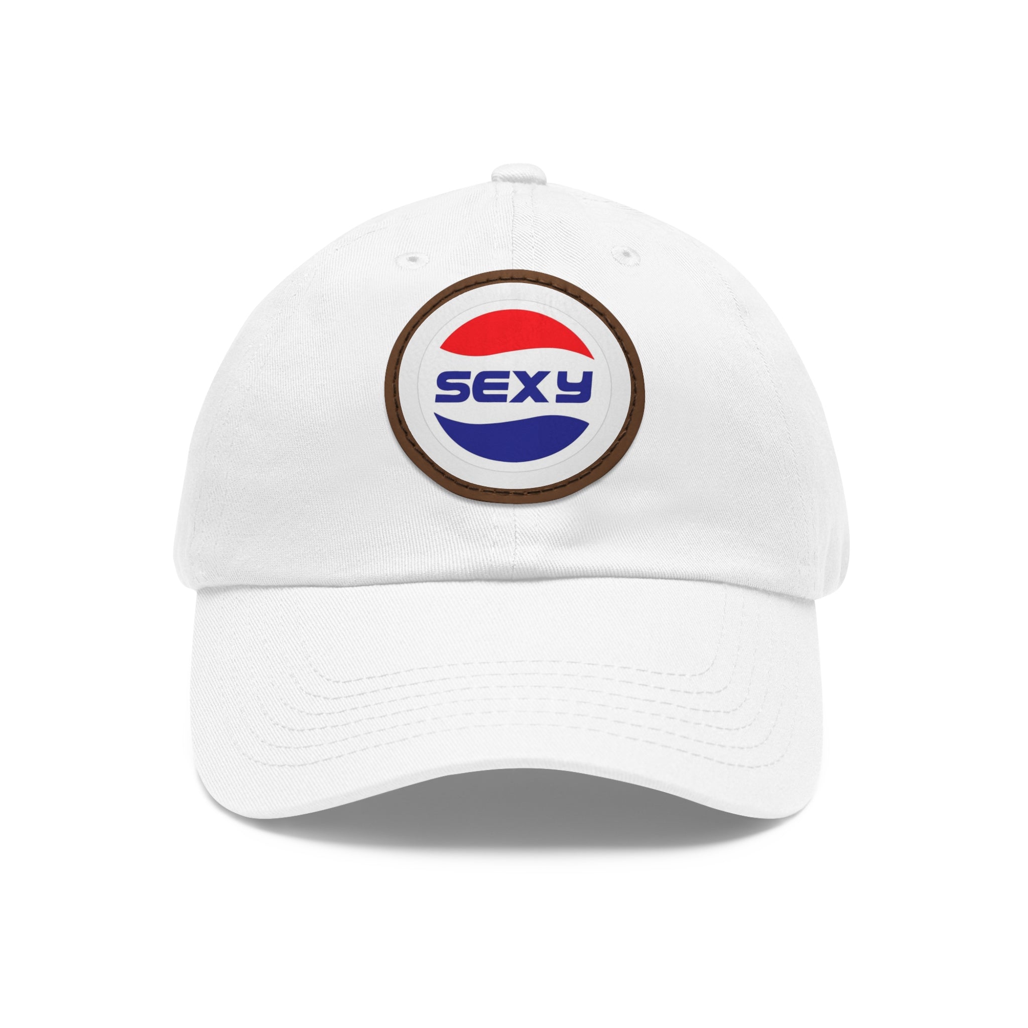 Trendy Dad Hat with 'Sexy' Leather Patch - Cool Casual Cap for Everyday Style