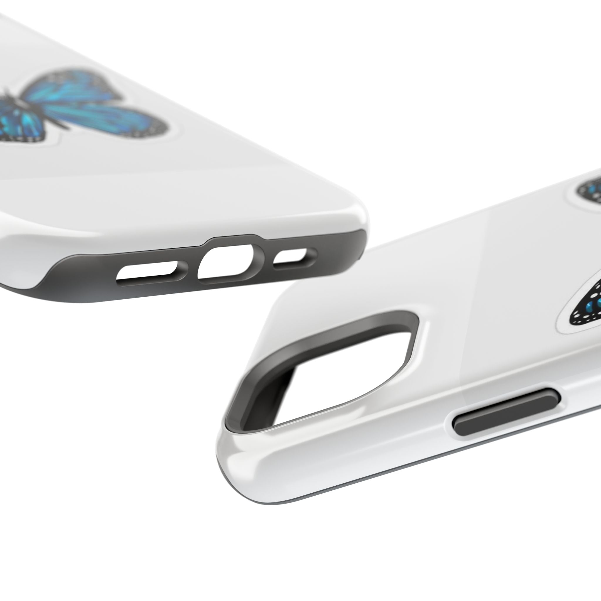 Blue Butterfly Magnetic Tough Case - Stylish Protection for Phone Lovers