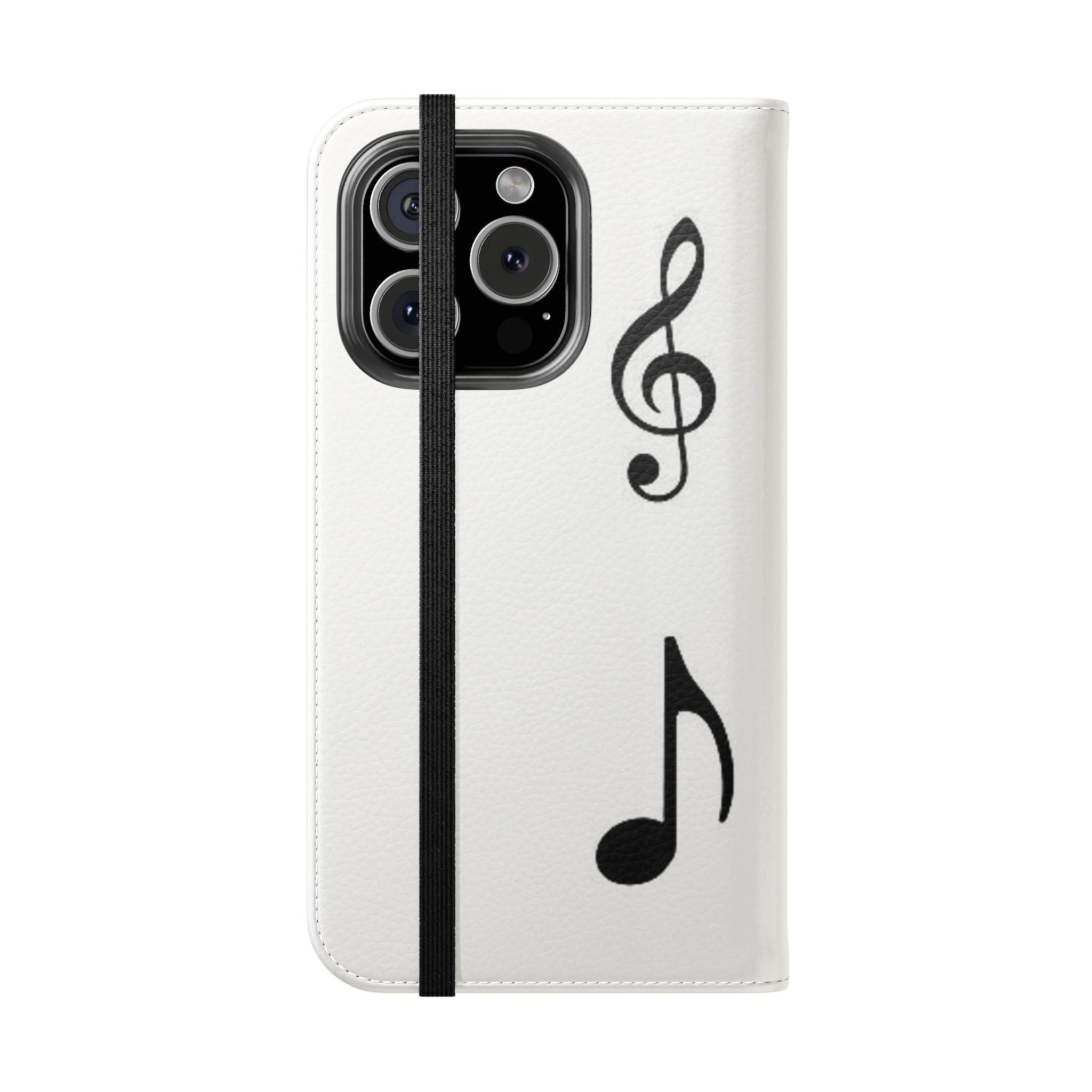 Musical Notes Flip Case - Stylish Phone Cover for Music Lovers