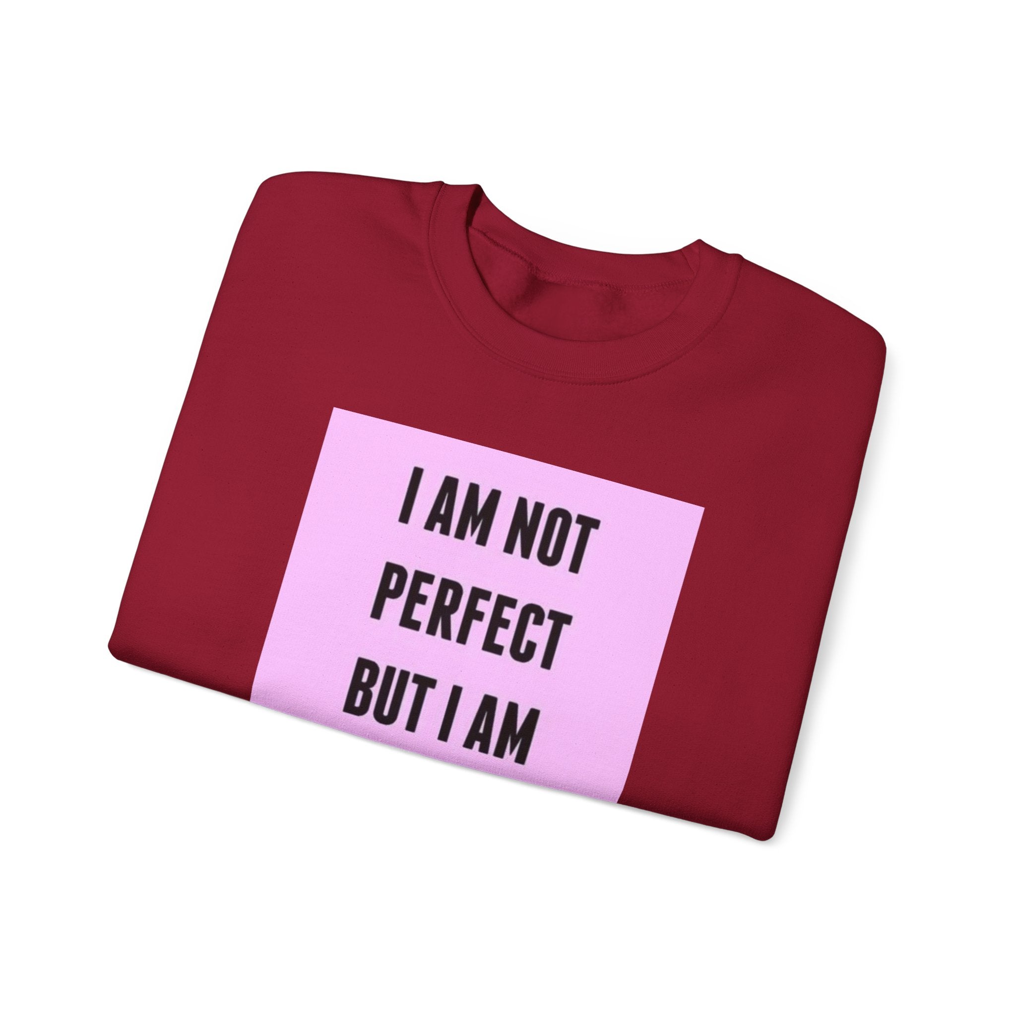 Limited Edition Crewneck Sweatshirt - 'Not Perfect' Statement