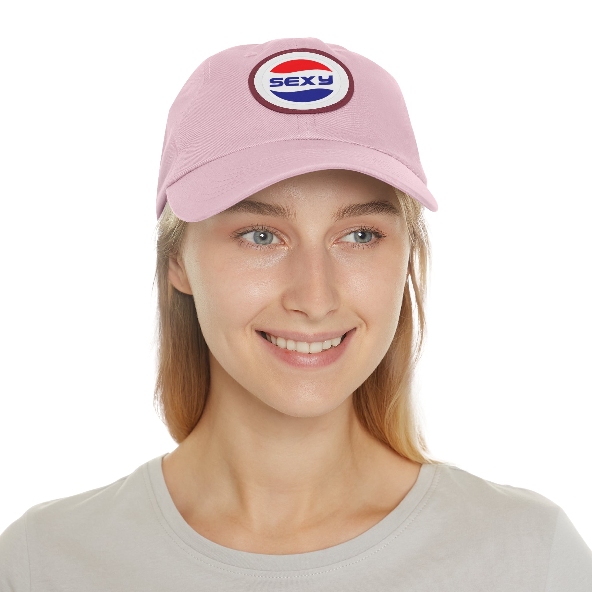 Trendy Dad Hat with 'Sexy' Leather Patch - Cool Casual Cap for Everyday Style