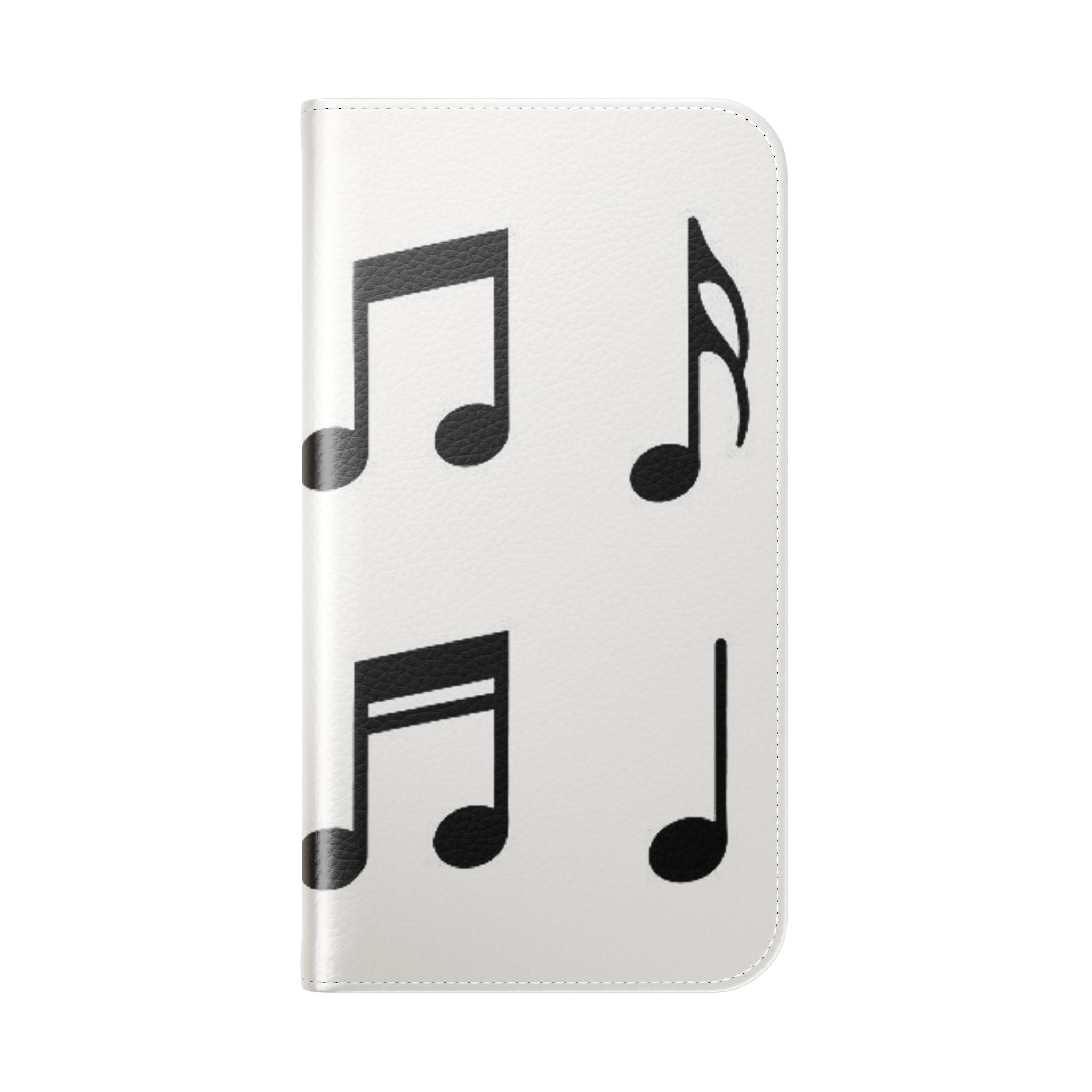 Musical Notes Flip Case - Stylish Phone Cover for Music Lovers