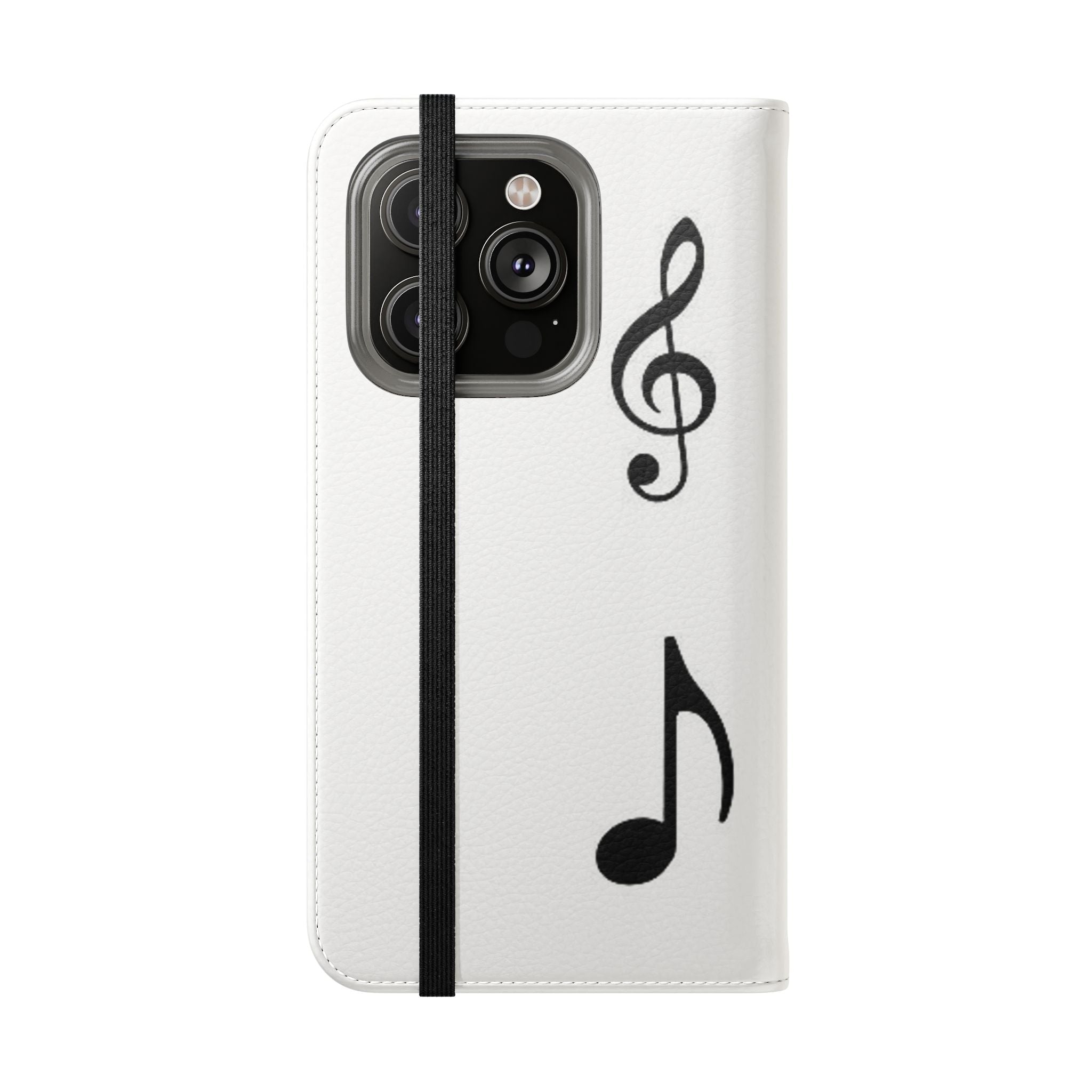 Musical Notes Flip Case - Stylish Phone Cover for Music Lovers