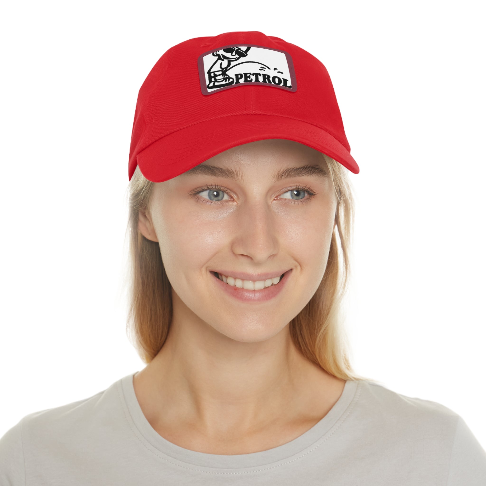 Fun Petrol Dad Hat with Leather Patch - Casual Style for Car Lovers