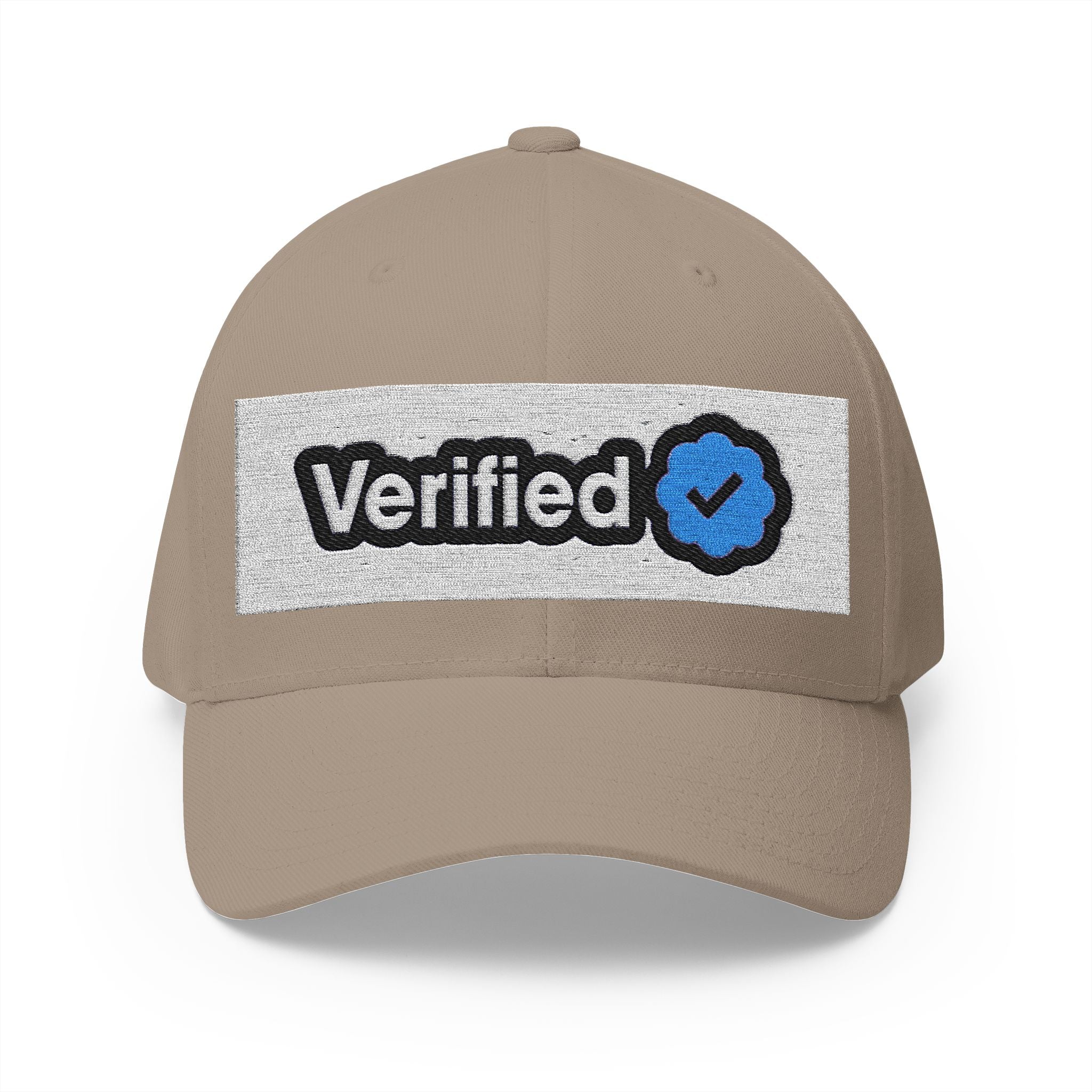 Verified Embroidered Cap - Stylish Closed-Back Hat for Casual Wear