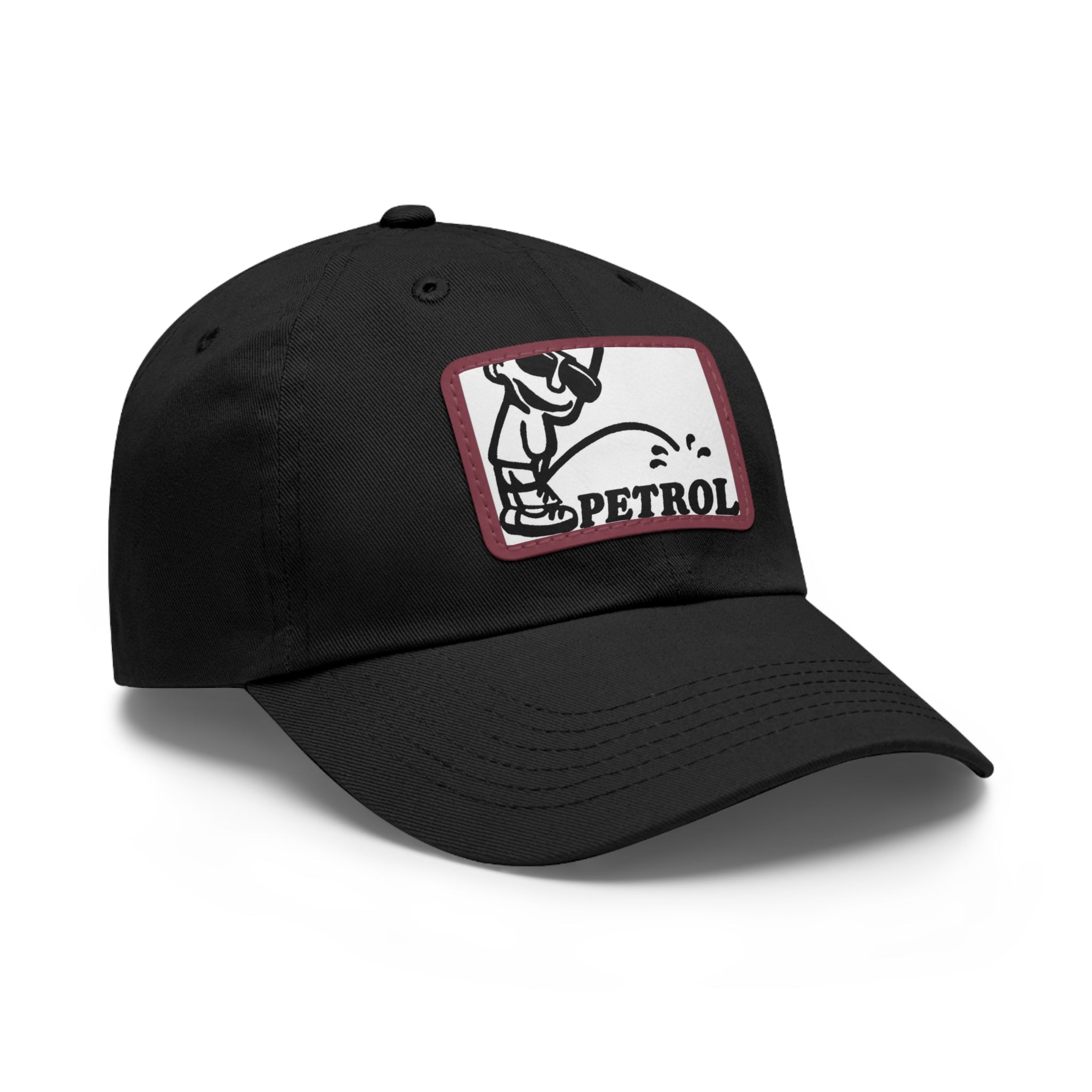 Fun Petrol Dad Hat with Leather Patch - Casual Style for Car Lovers