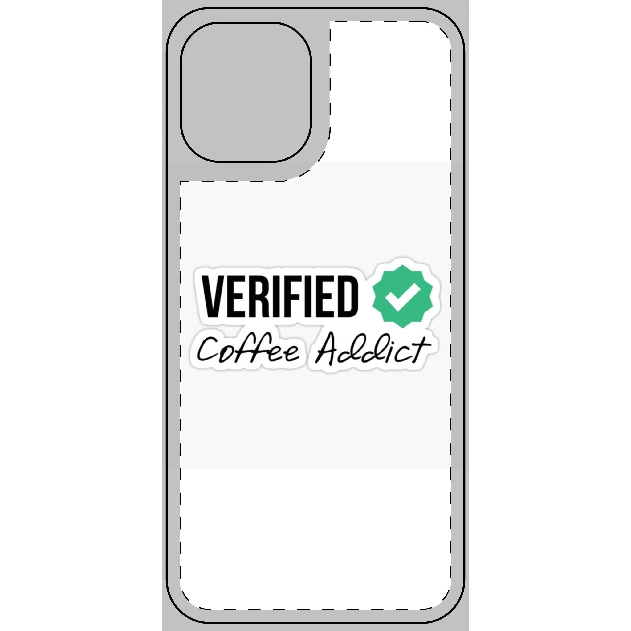 Verified Coffee Addict Phone Skin - Stylish Protection for Coffee Lovers