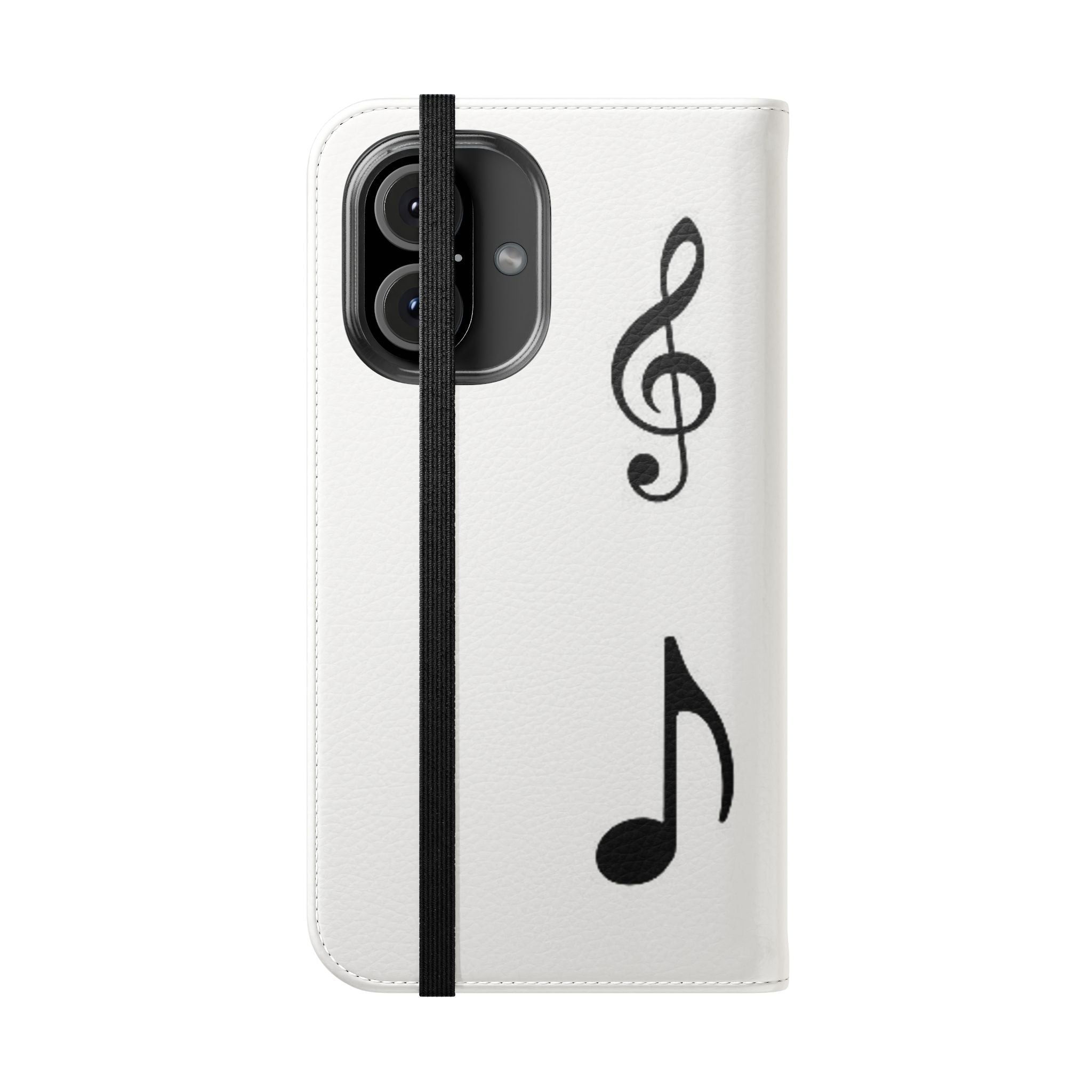 Musical Notes Flip Case - Stylish Phone Cover for Music Lovers