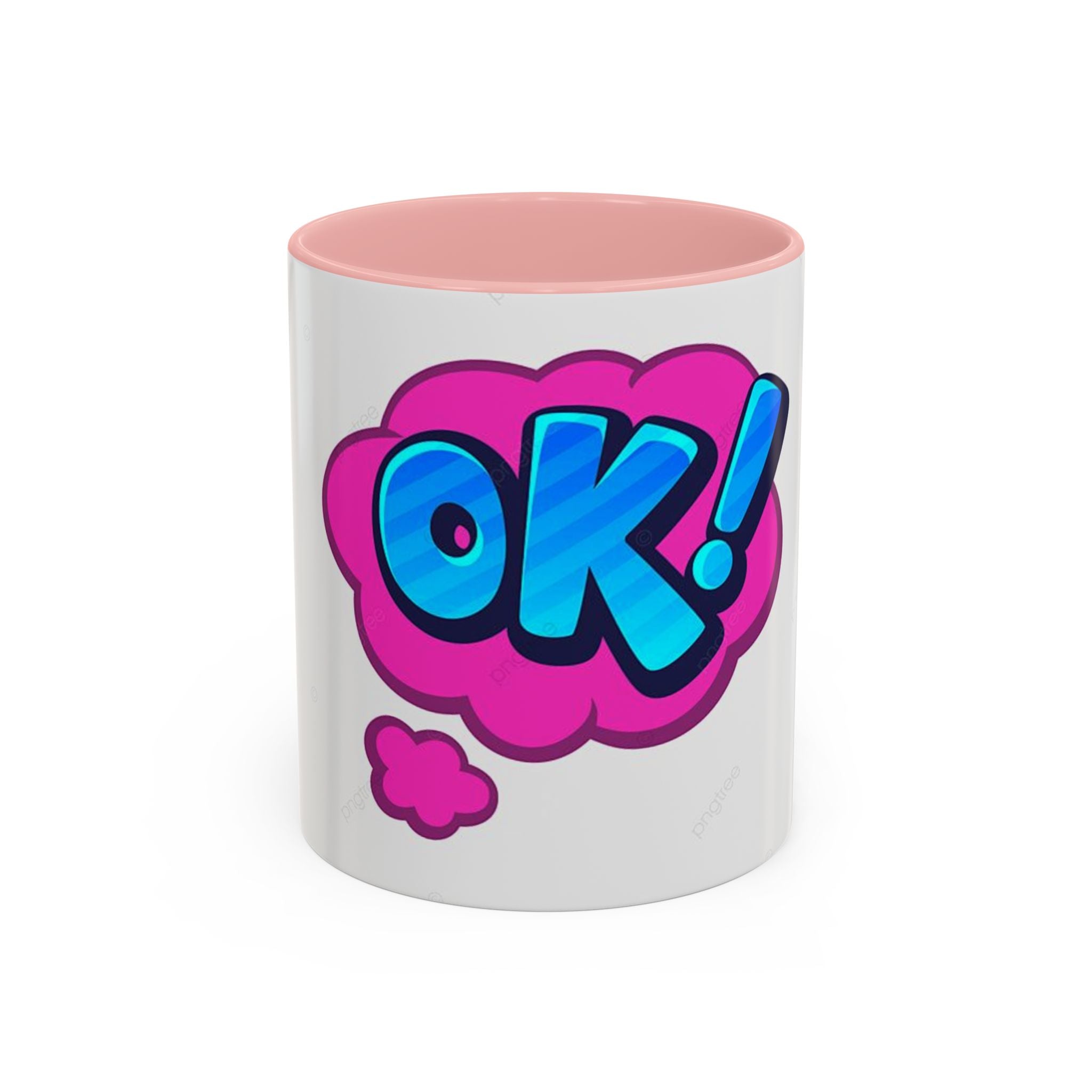 Colorful OK! Accent Coffee Mug - Fun and Inspirational Drinkware