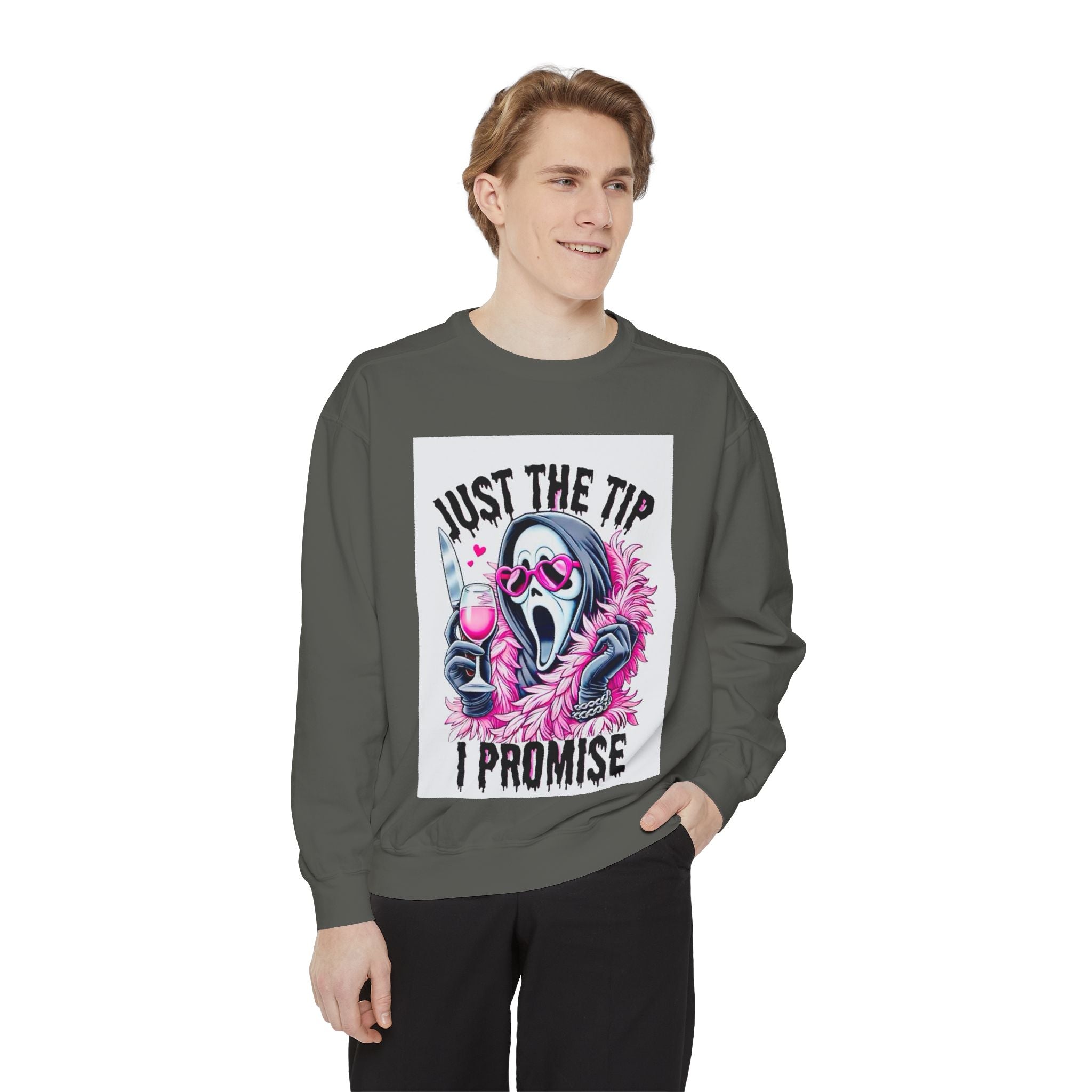 Funny Unisex Sweatshirt - "Just the Tip I Promise"