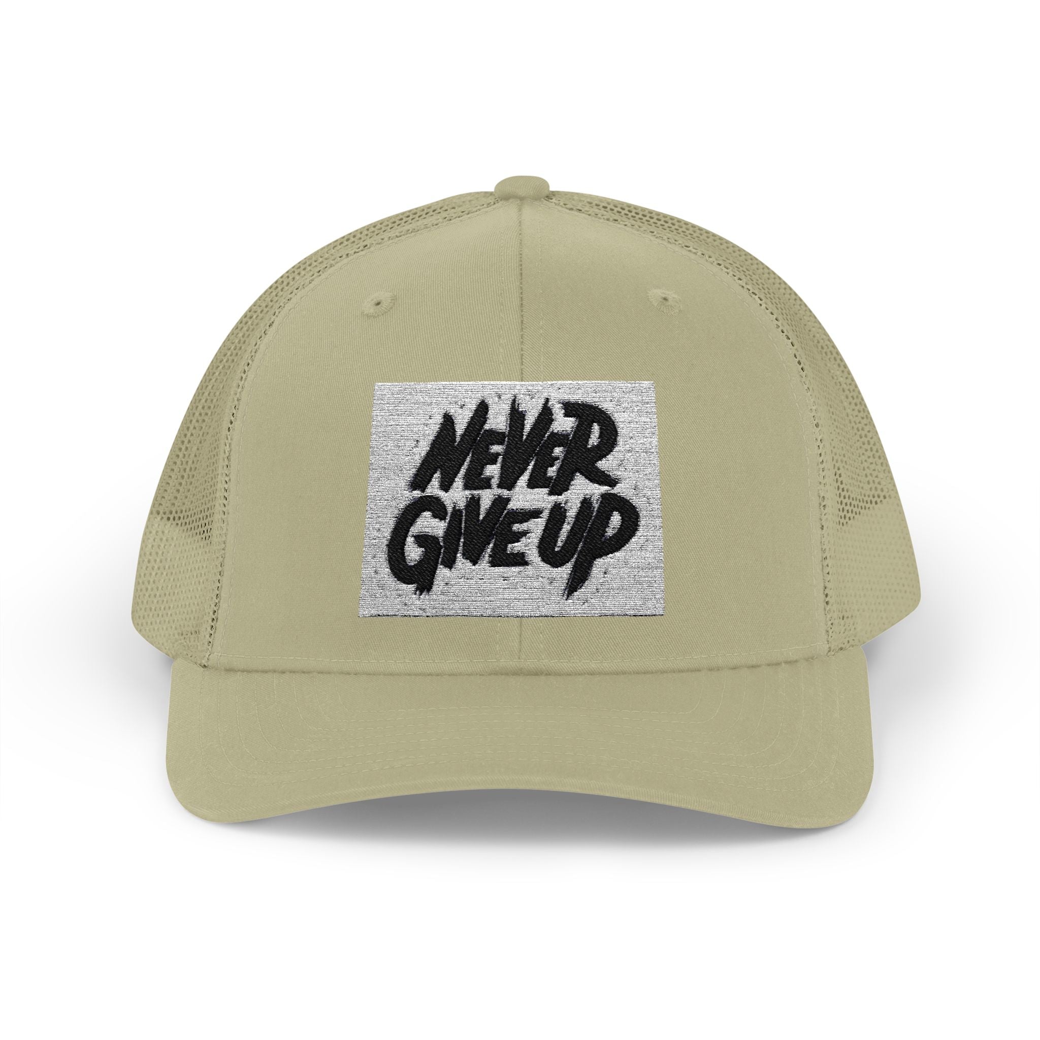 Never Give Up Snapback Trucker Cap - Motivational Hat for Everyday Inspiration