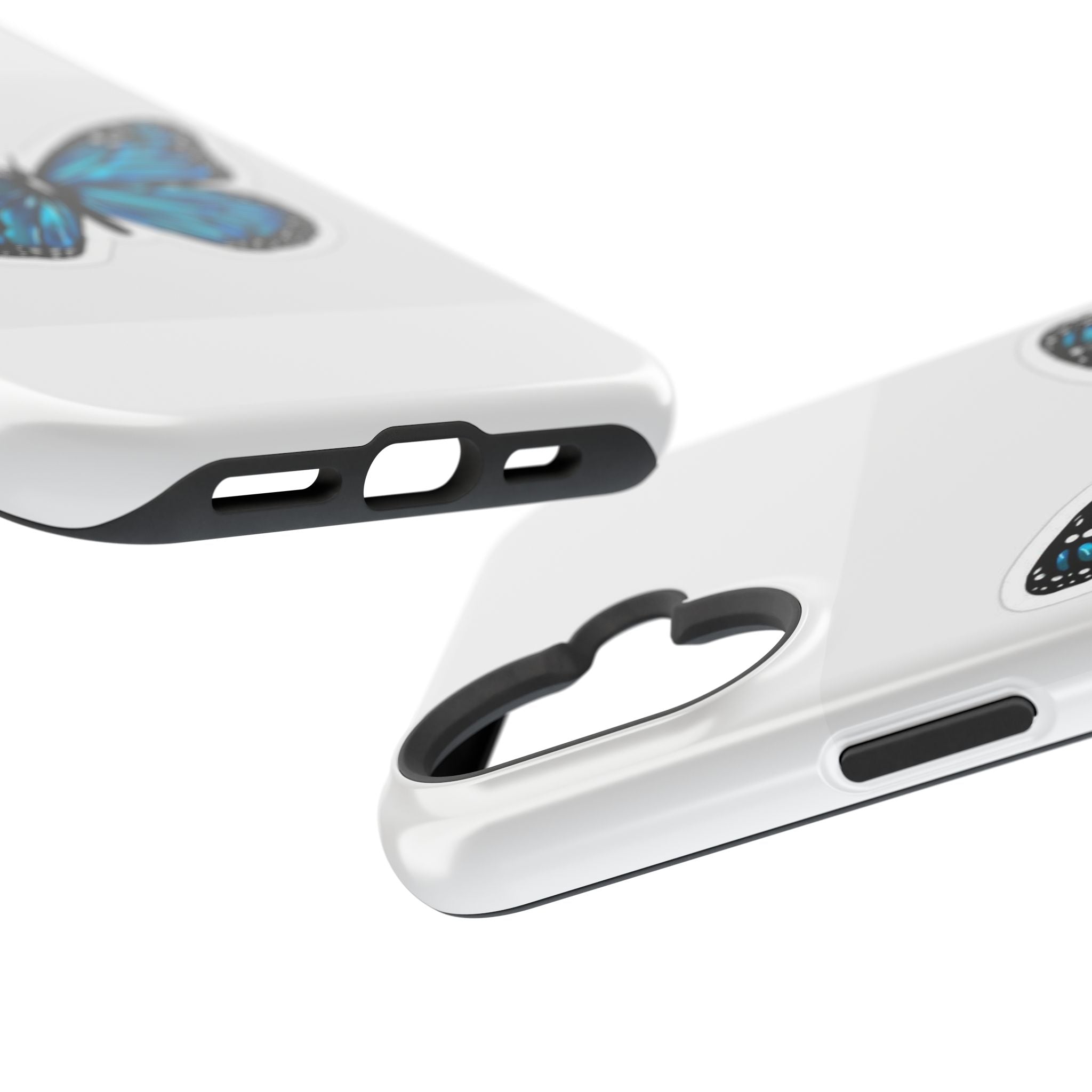 Blue Butterfly Magnetic Tough Case - Stylish Protection for Phone Lovers