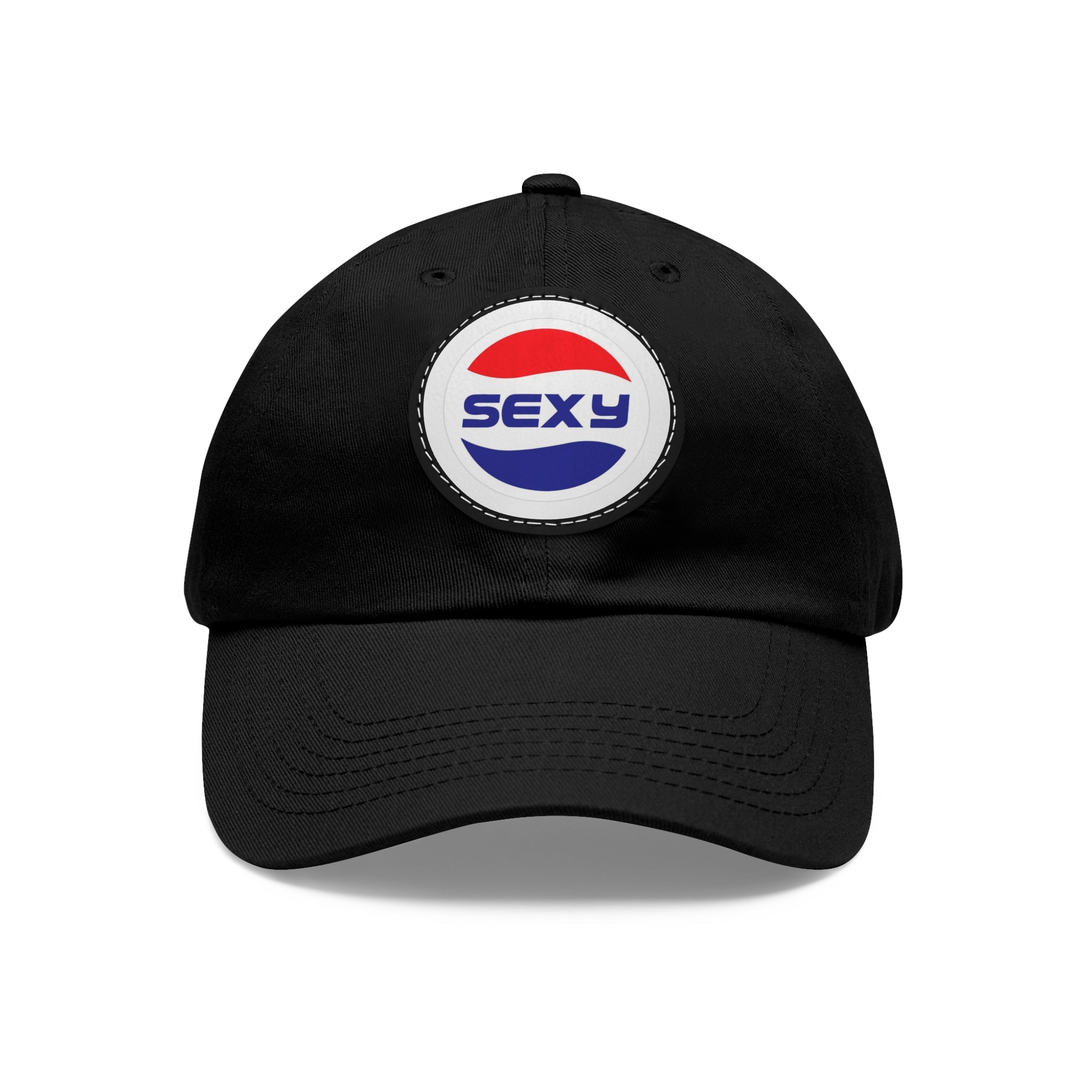 Trendy Dad Hat with 'Sexy' Leather Patch - Cool Casual Cap for Everyday Style