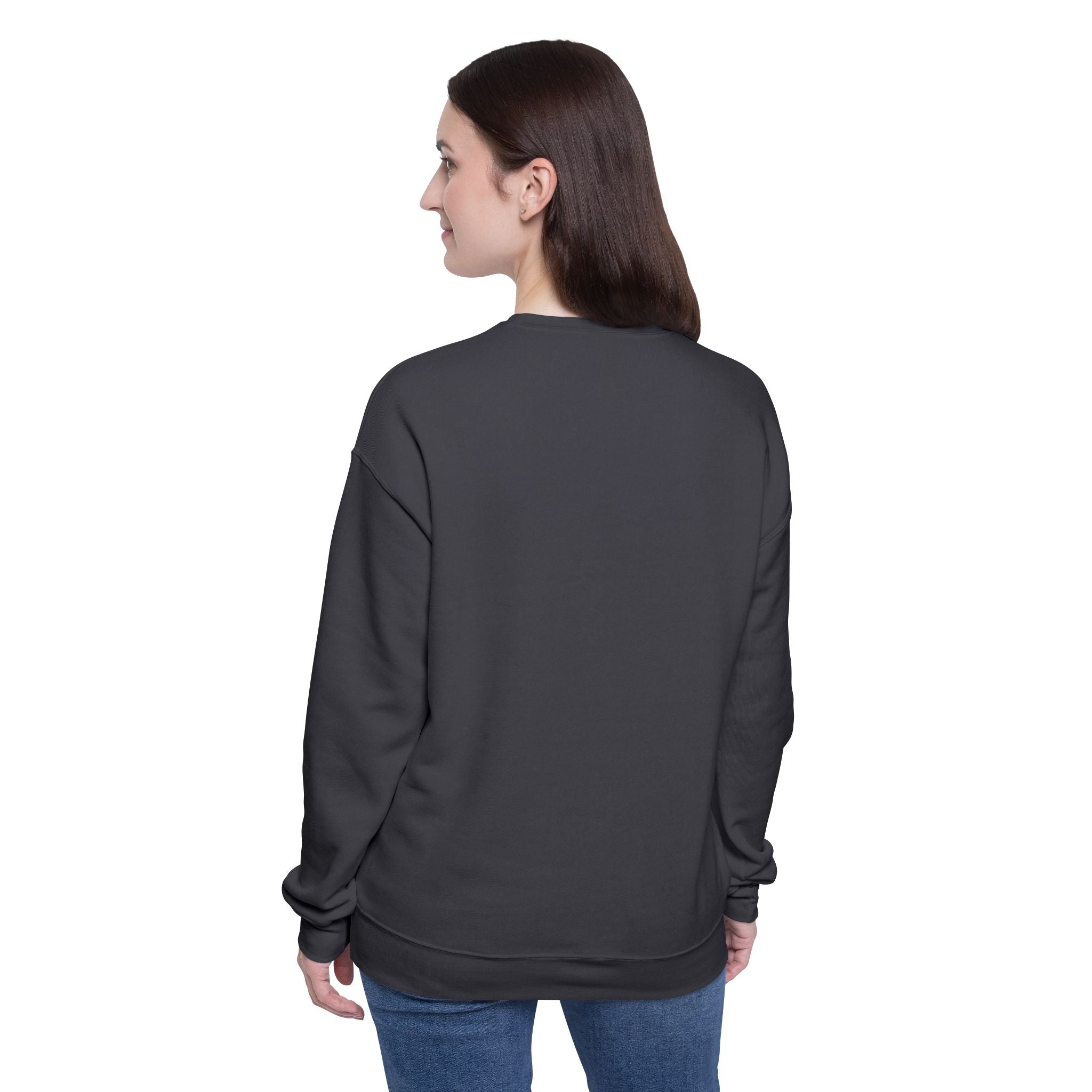 Chill Vibes Unisex Drop Shoulder Sweatshirt - 'I'm Here, I'm Aware, Don't Push It'