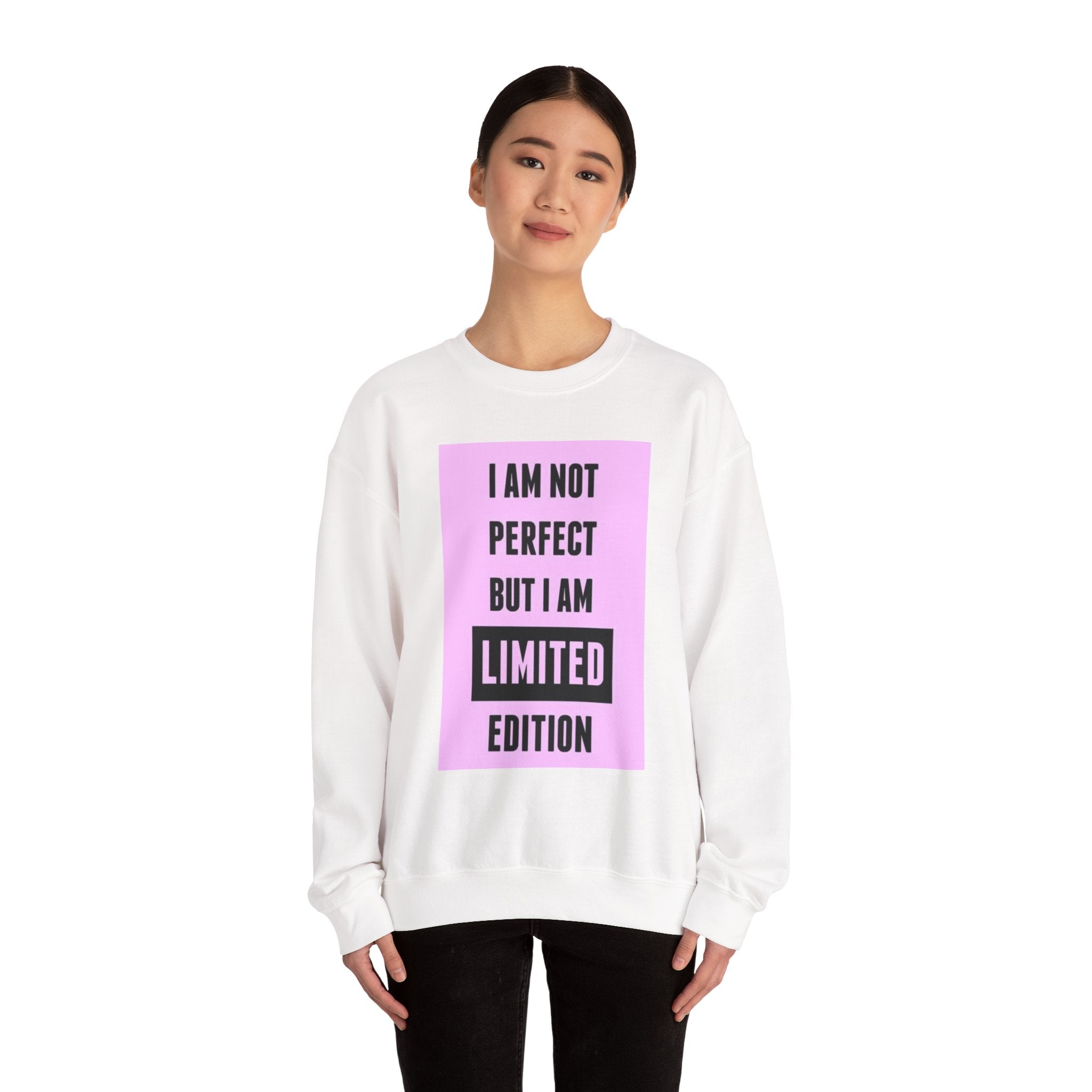 Limited Edition Crewneck Sweatshirt - 'Not Perfect' Statement
