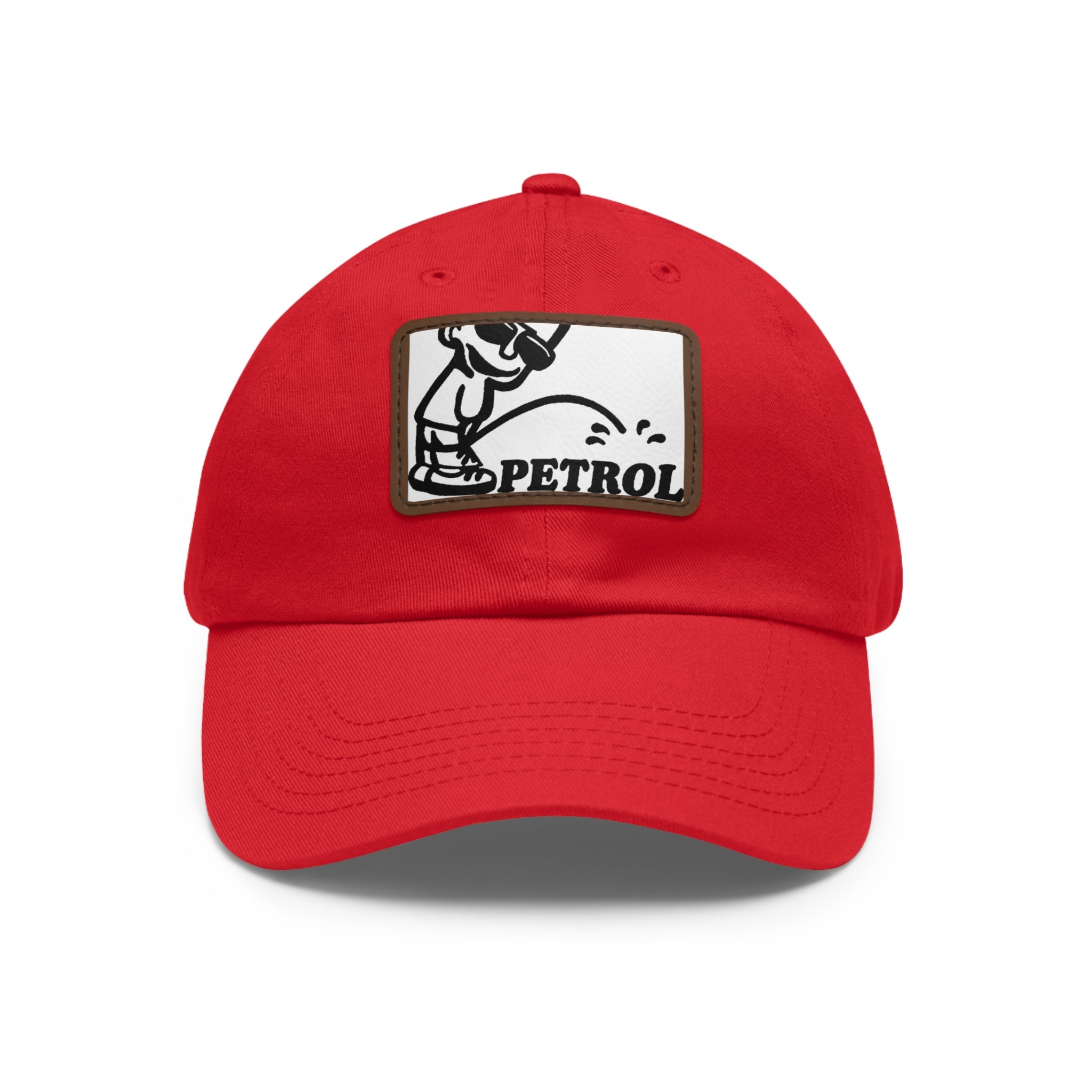 Fun Petrol Dad Hat with Leather Patch - Casual Style for Car Lovers