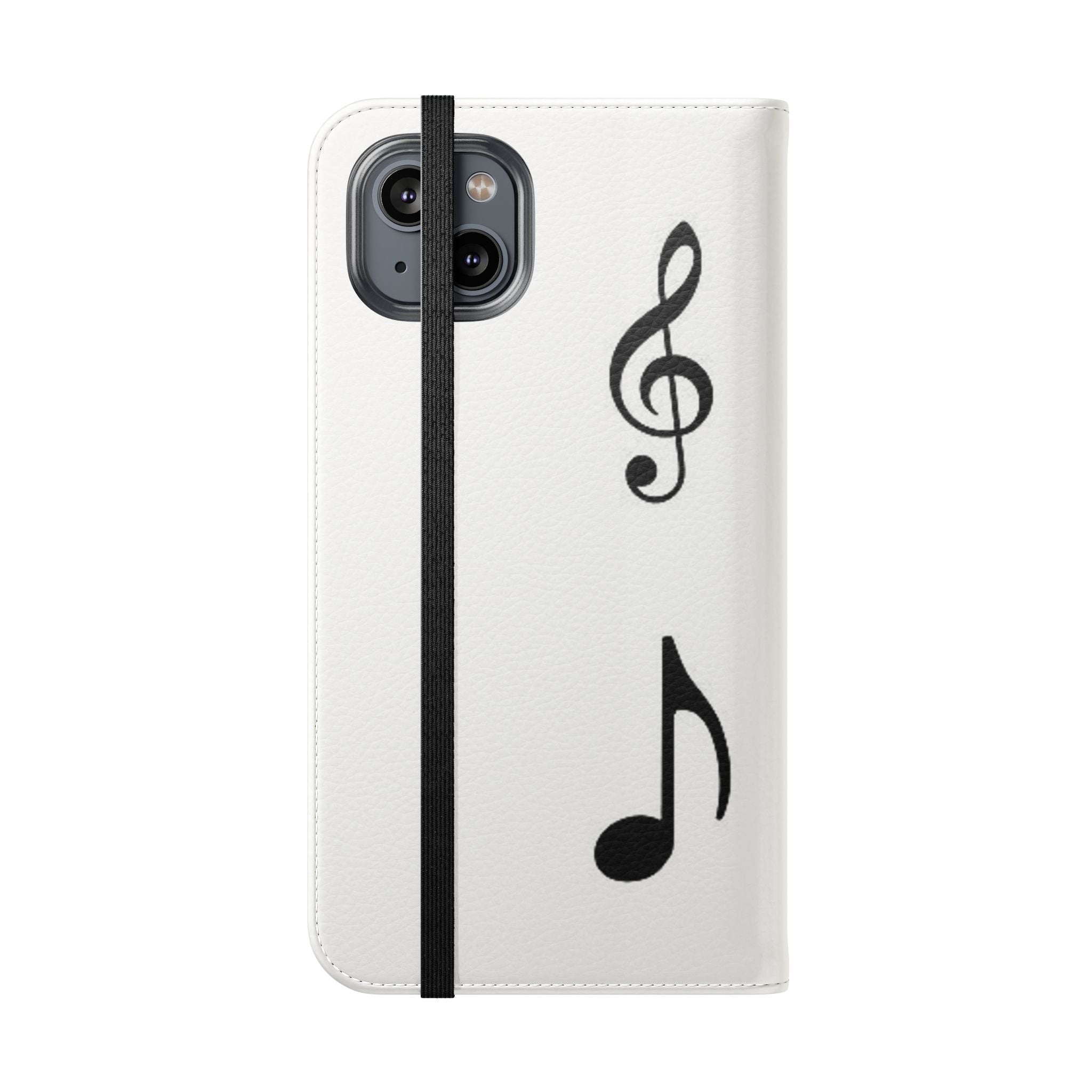 Musical Notes Flip Case - Stylish Phone Cover for Music Lovers