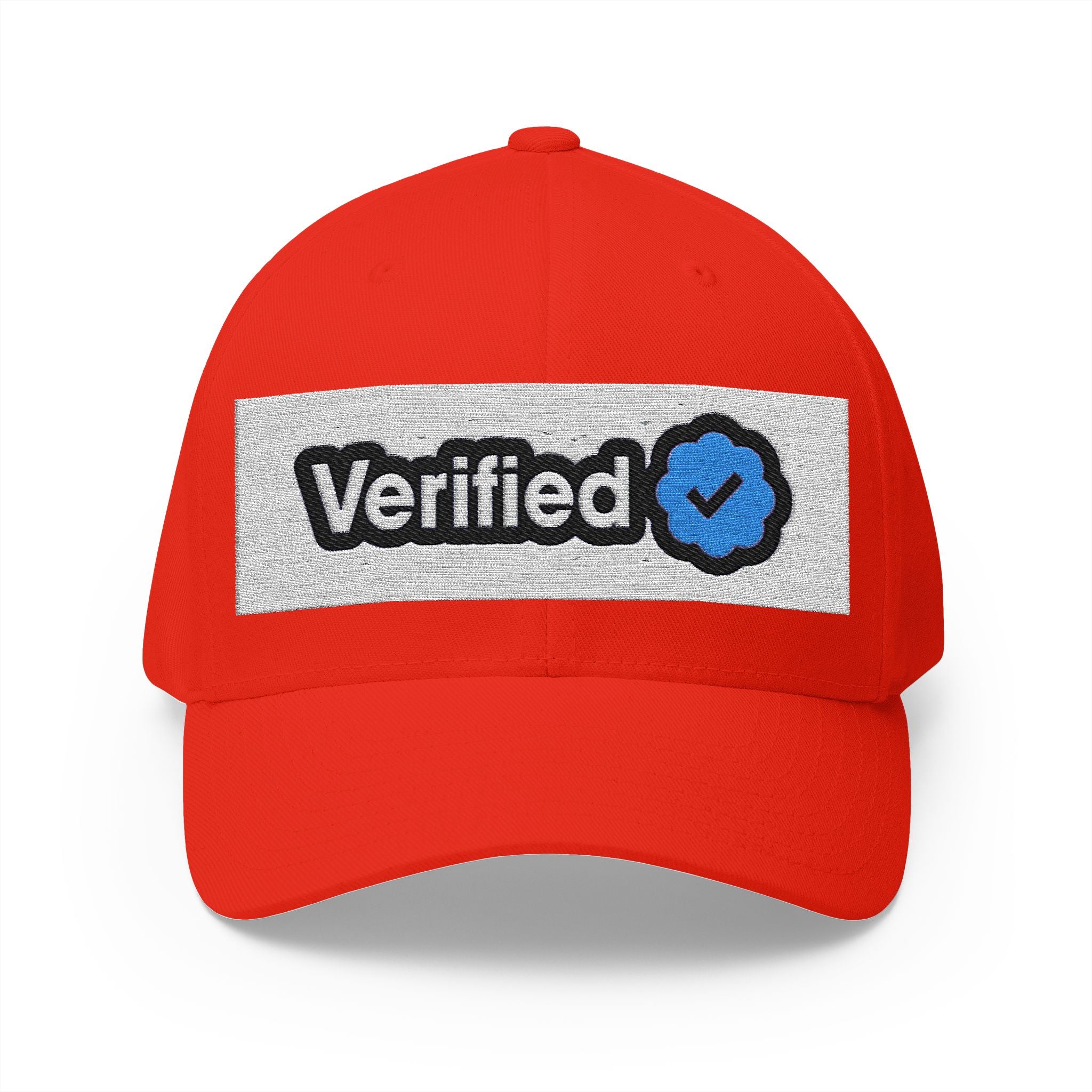 Verified Embroidered Cap - Stylish Closed-Back Hat for Casual Wear
