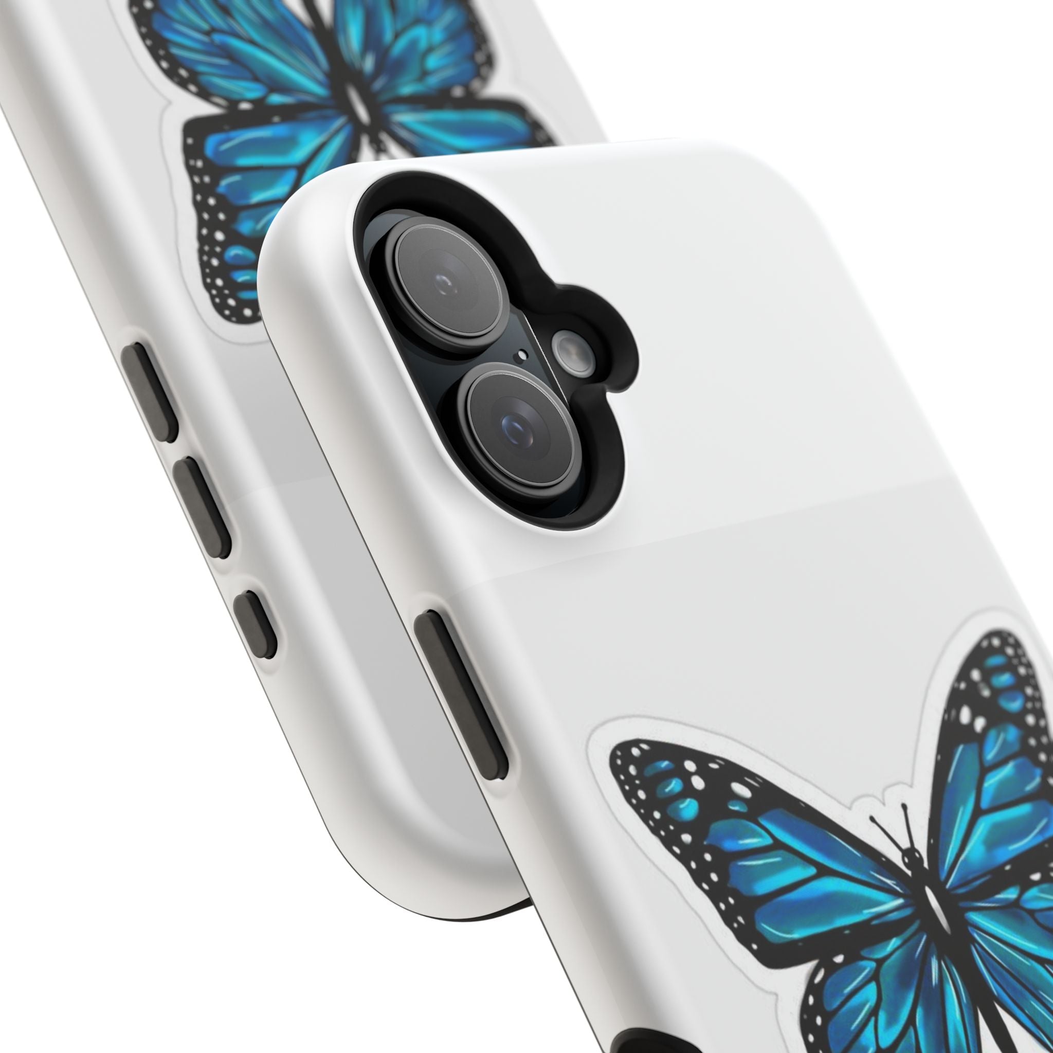 Blue Butterfly Magnetic Tough Case - Stylish Protection for Phone Lovers