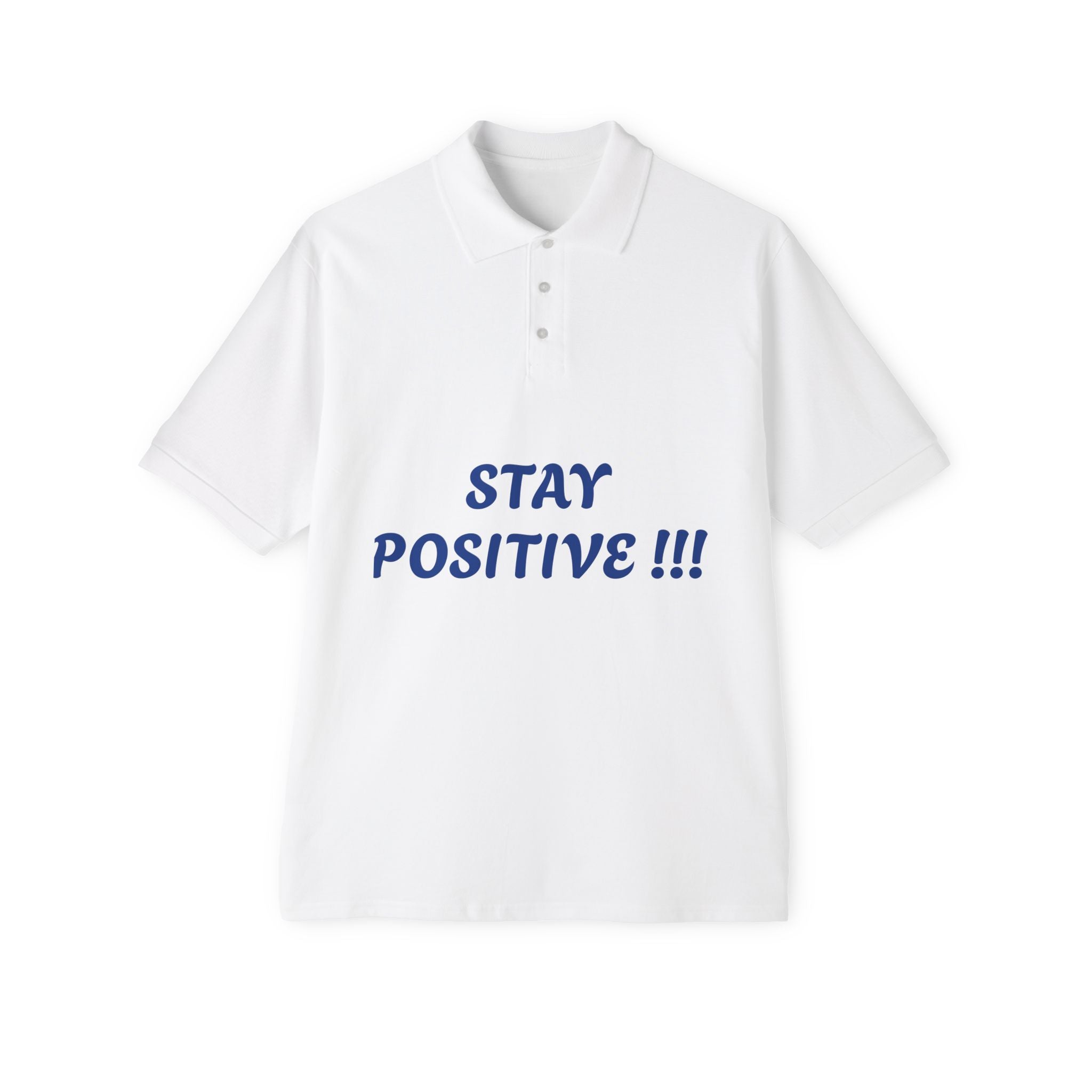 Men's Positive Vibes Polo - Stay Positive Tee for Everyday Comfort