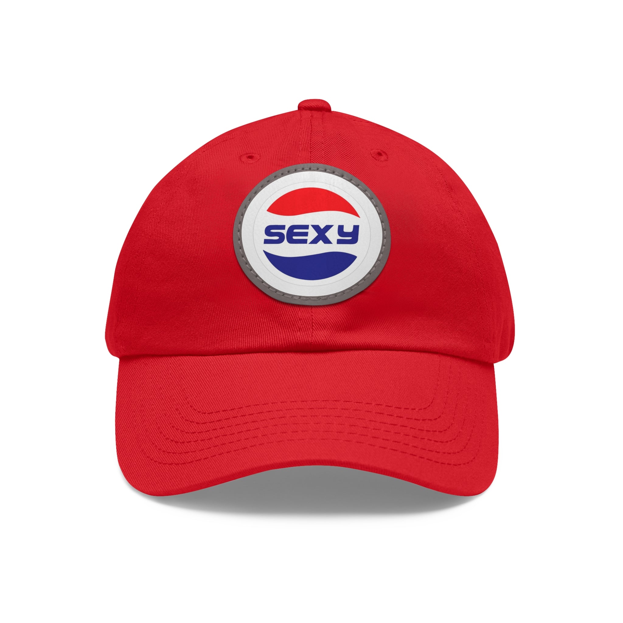 Trendy Dad Hat with 'Sexy' Leather Patch - Cool Casual Cap for Everyday Style