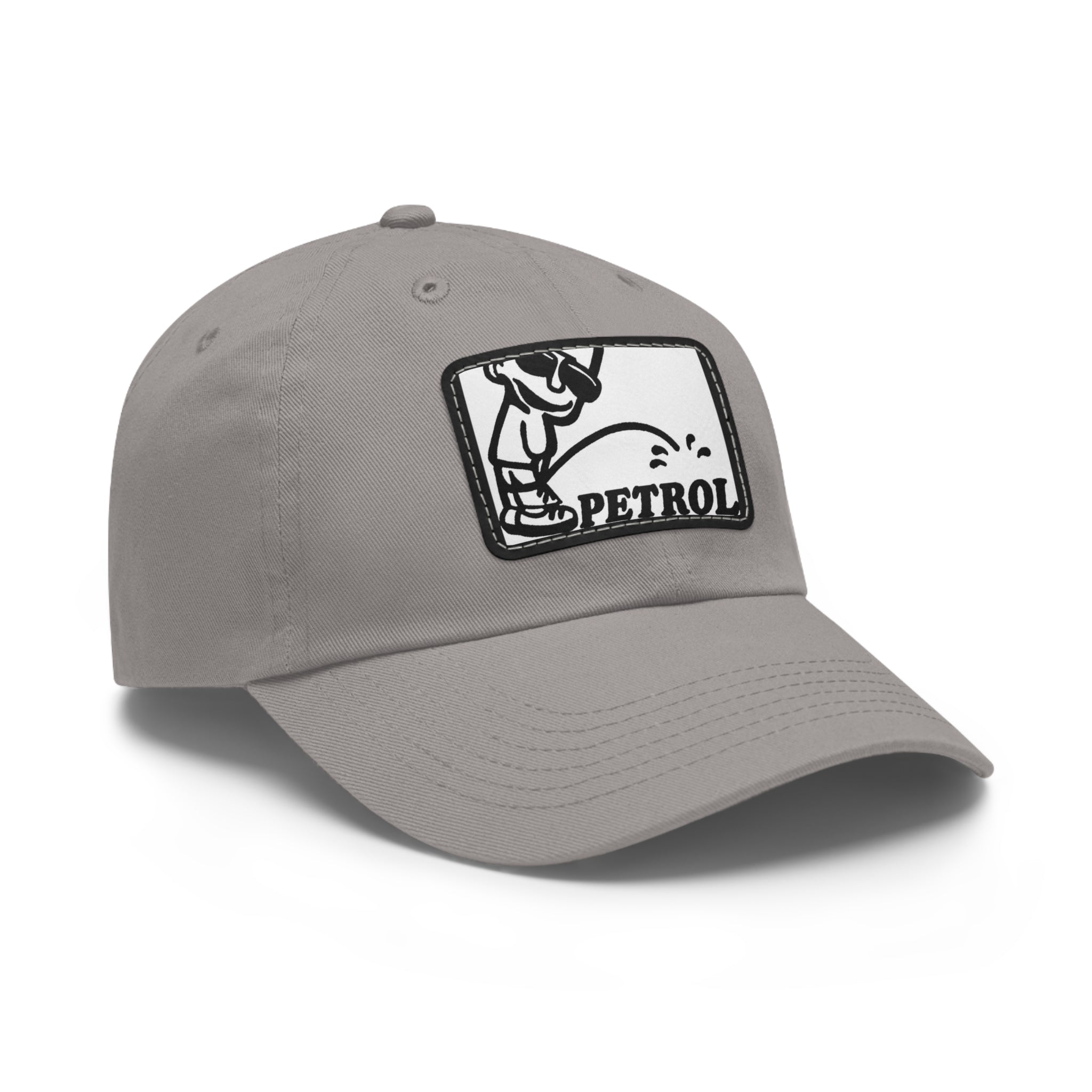 Fun Petrol Dad Hat with Leather Patch - Casual Style for Car Lovers