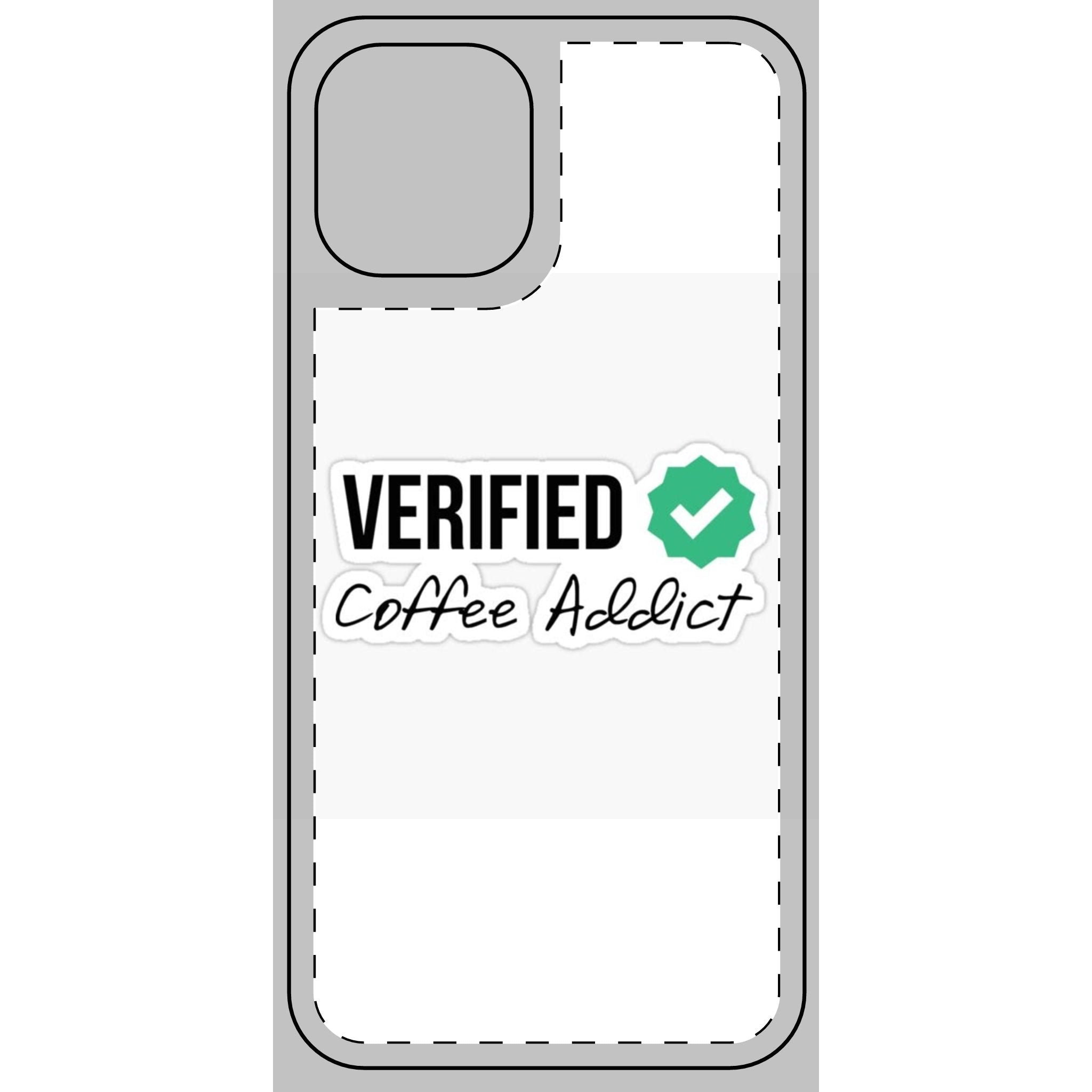 Verified Coffee Addict Phone Skin - Stylish Protection for Coffee Lovers