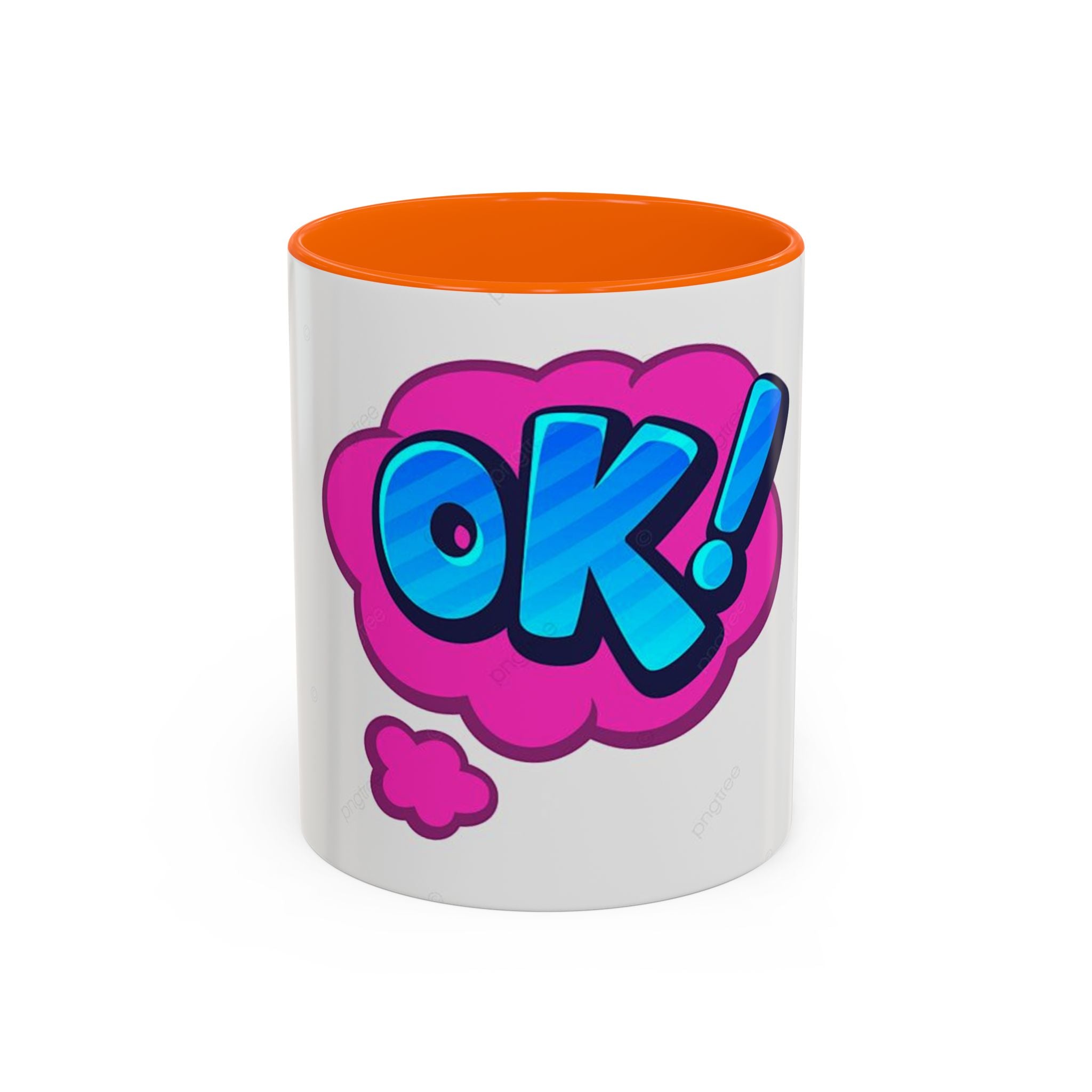 Colorful OK! Accent Coffee Mug - Fun and Inspirational Drinkware