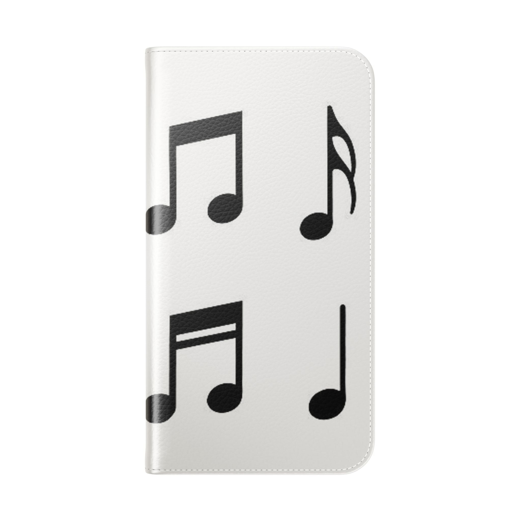 Musical Notes Flip Case - Stylish Phone Cover for Music Lovers