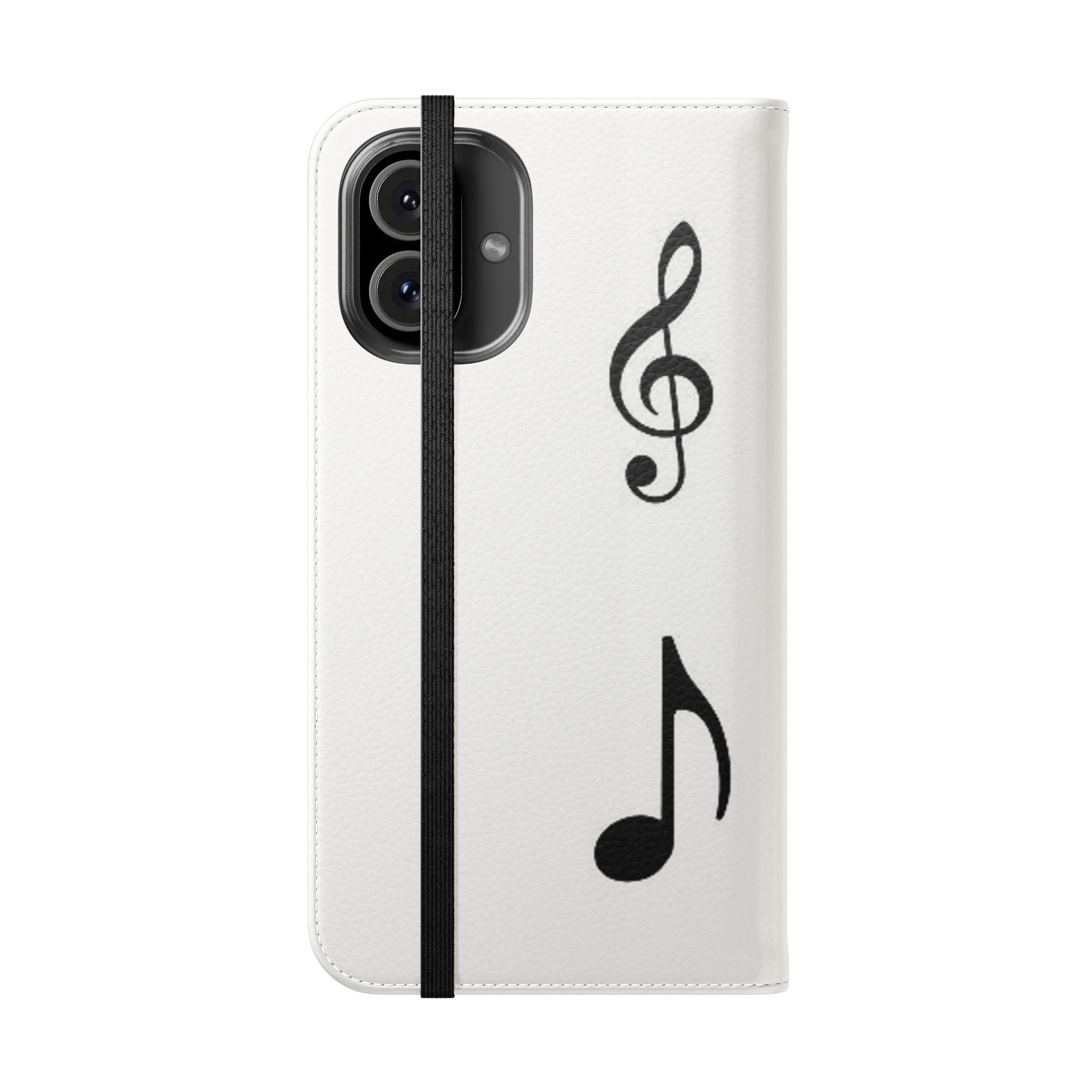Musical Notes Flip Case - Stylish Phone Cover for Music Lovers