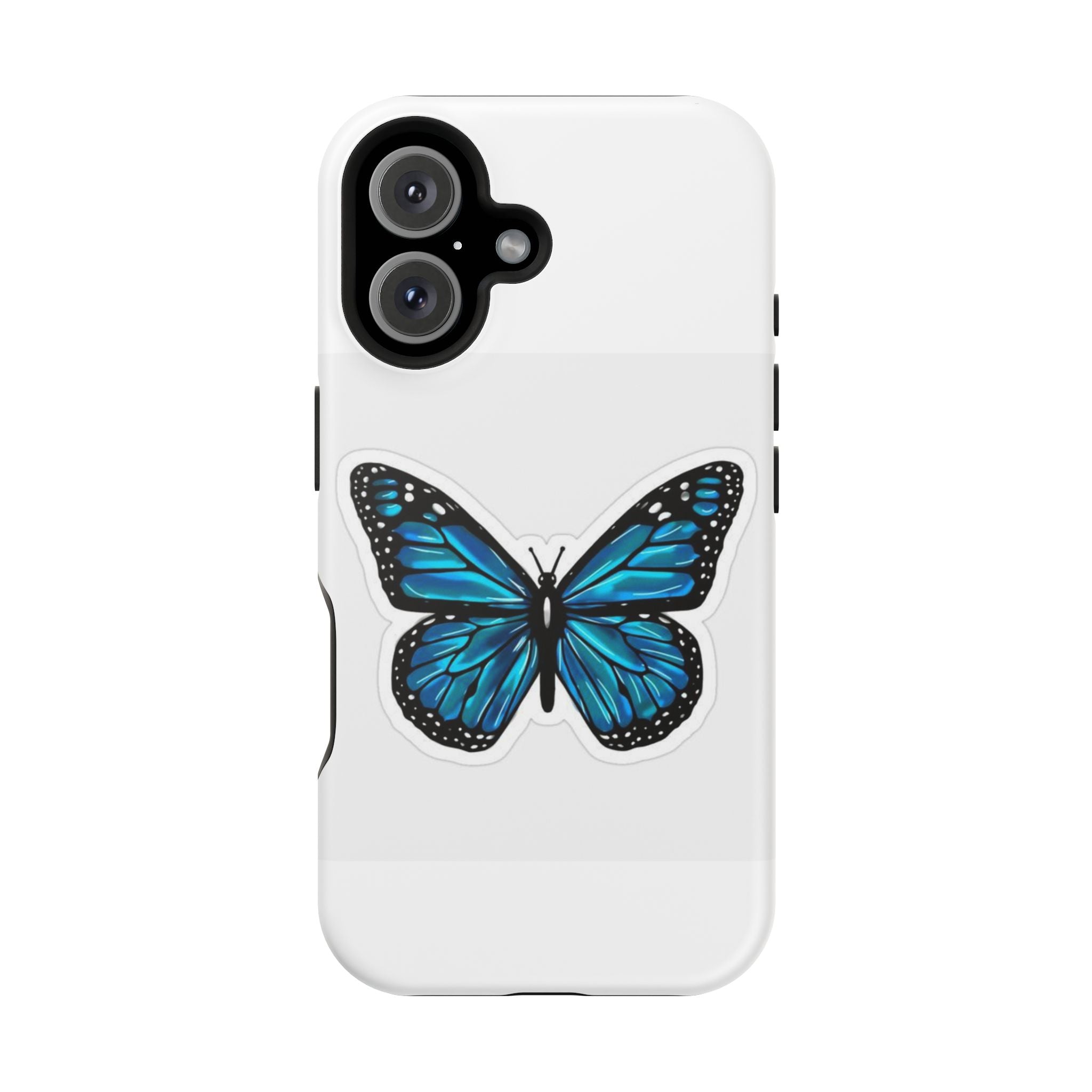 Blue Butterfly Magnetic Tough Case - Stylish Protection for Phone Lovers