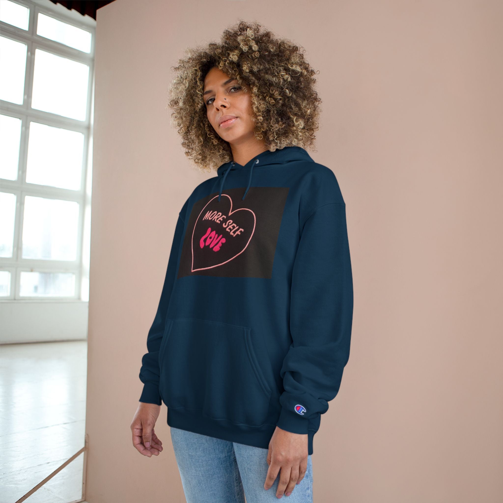 Self Love Champion Hoodie - White Casual Sweatshirt