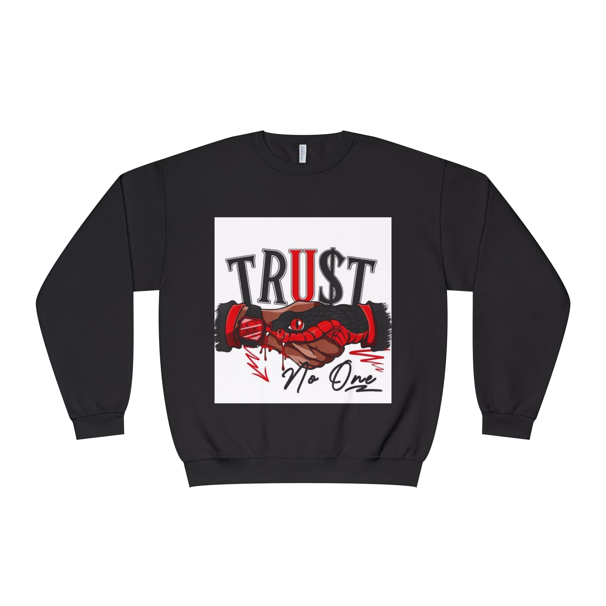 Trust No One Crewneck Sweatshirt - Unisex Graphic Pullover