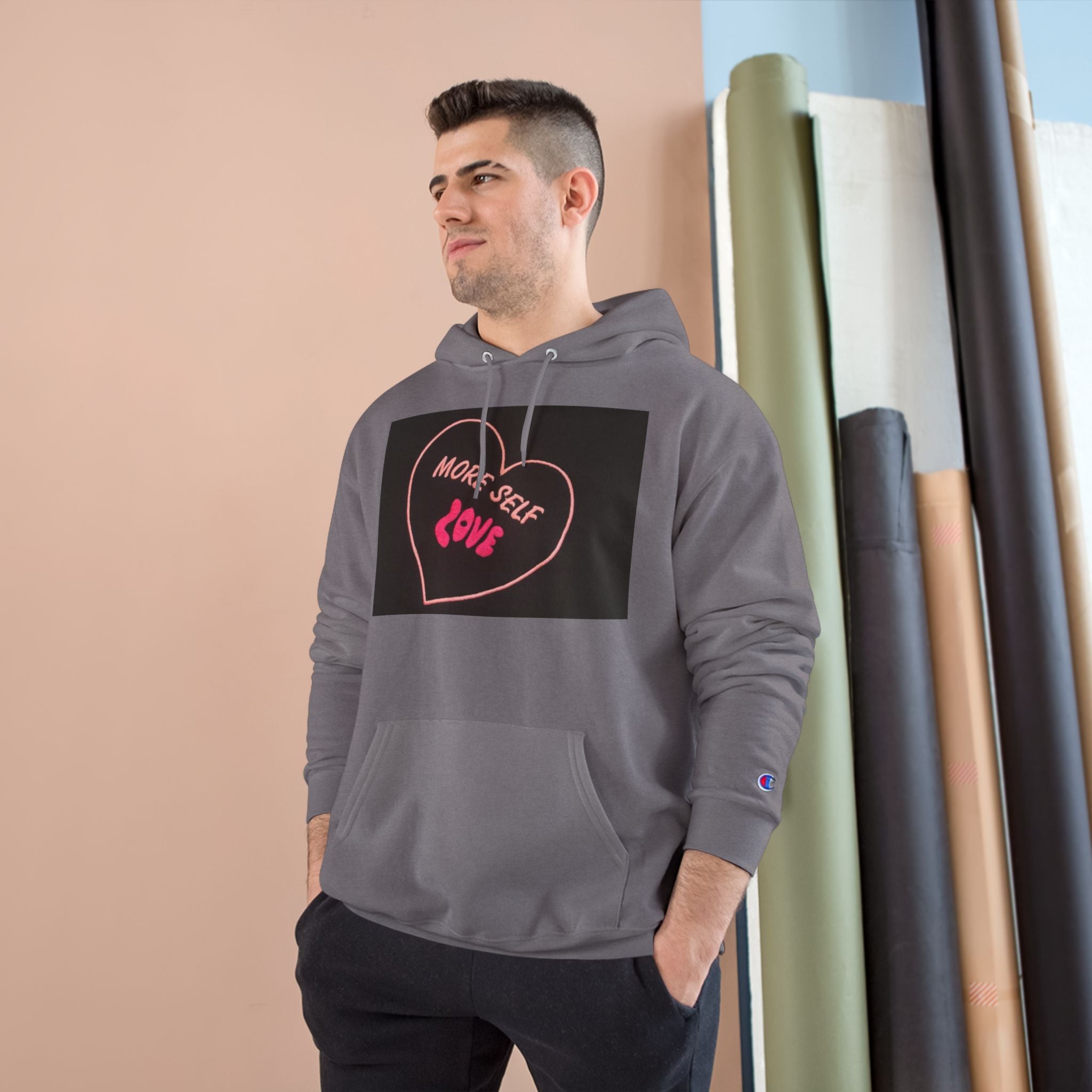 Self Love Champion Hoodie - White Casual Sweatshirt