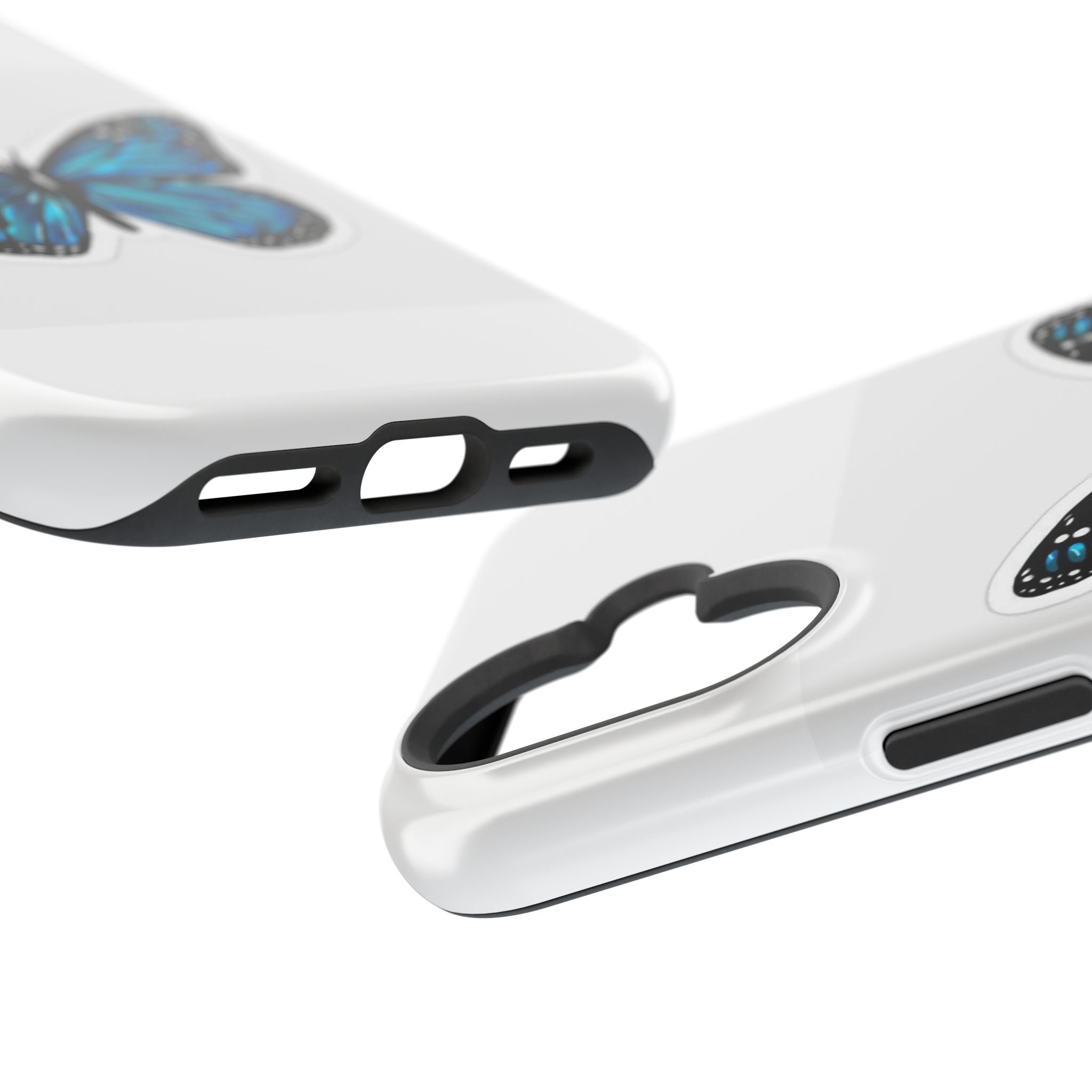 Blue Butterfly Magnetic Tough Case - Stylish Protection for Phone Lovers