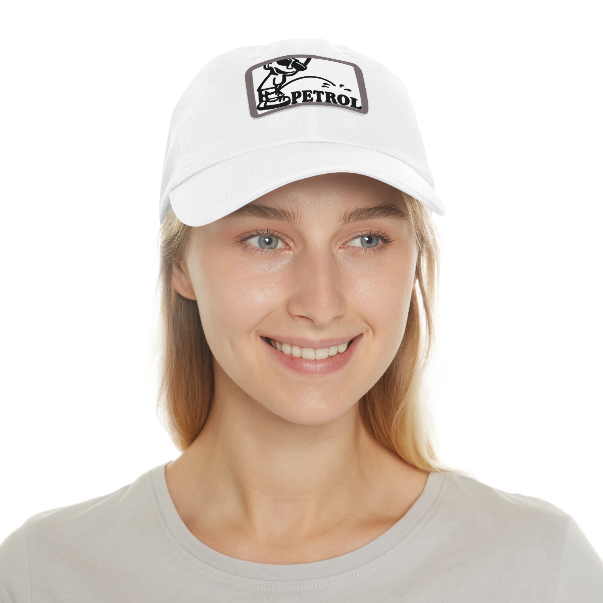 Fun Petrol Dad Hat with Leather Patch - Casual Style for Car Lovers