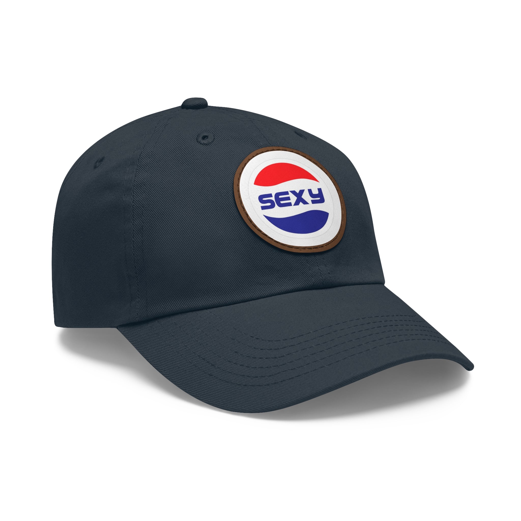 Trendy Dad Hat with 'Sexy' Leather Patch - Cool Casual Cap for Everyday Style