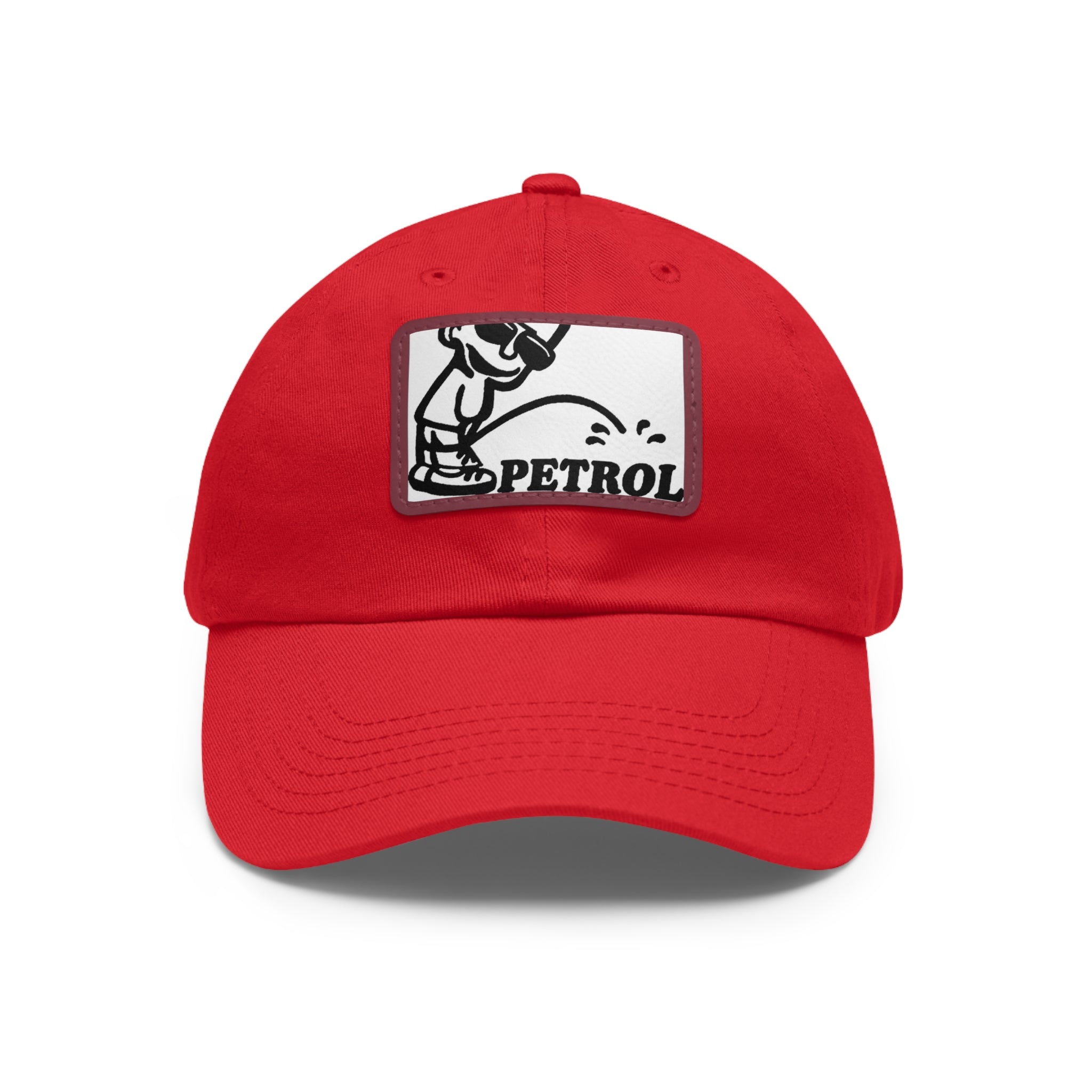 Fun Petrol Dad Hat with Leather Patch - Casual Style for Car Lovers