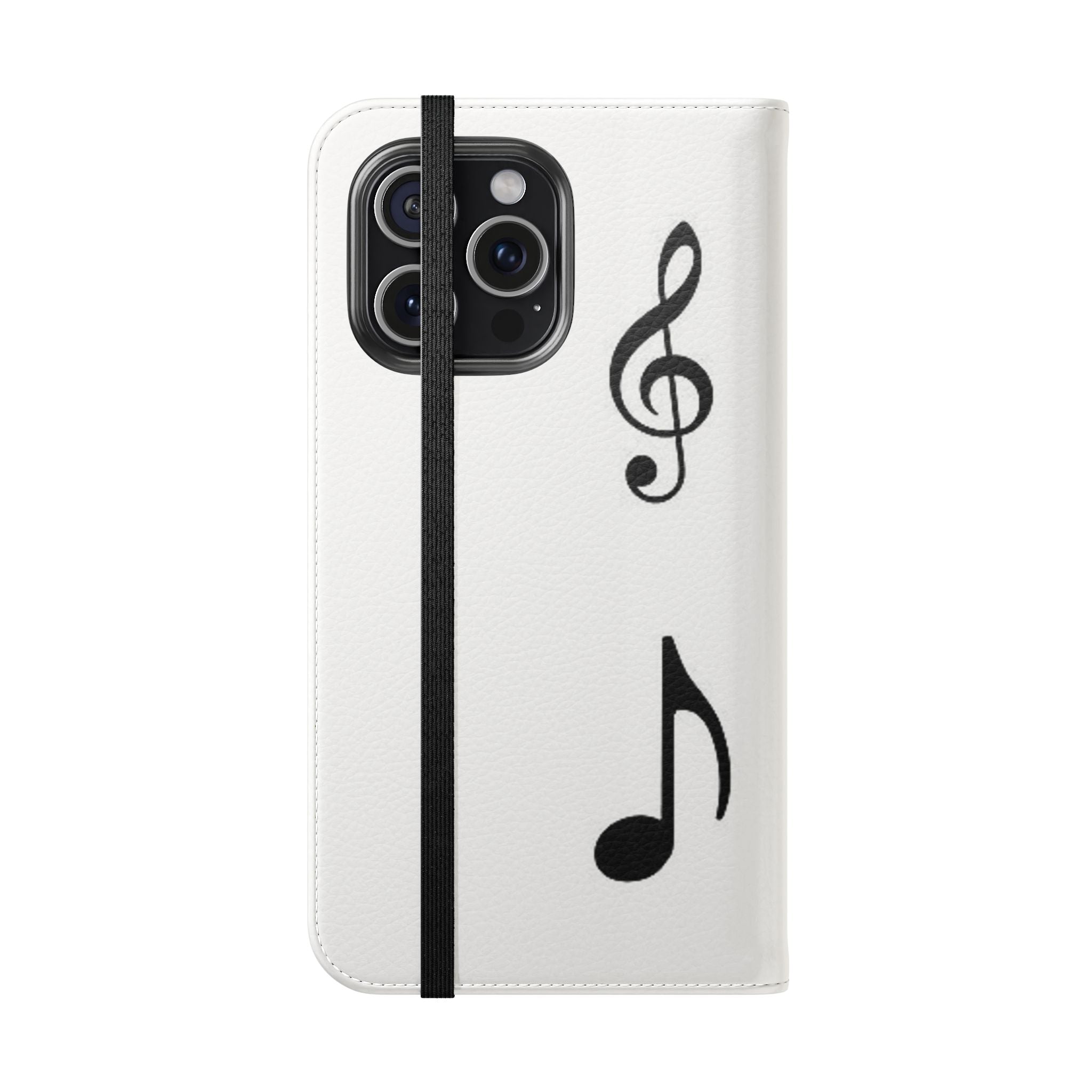 Musical Notes Flip Case - Stylish Phone Cover for Music Lovers